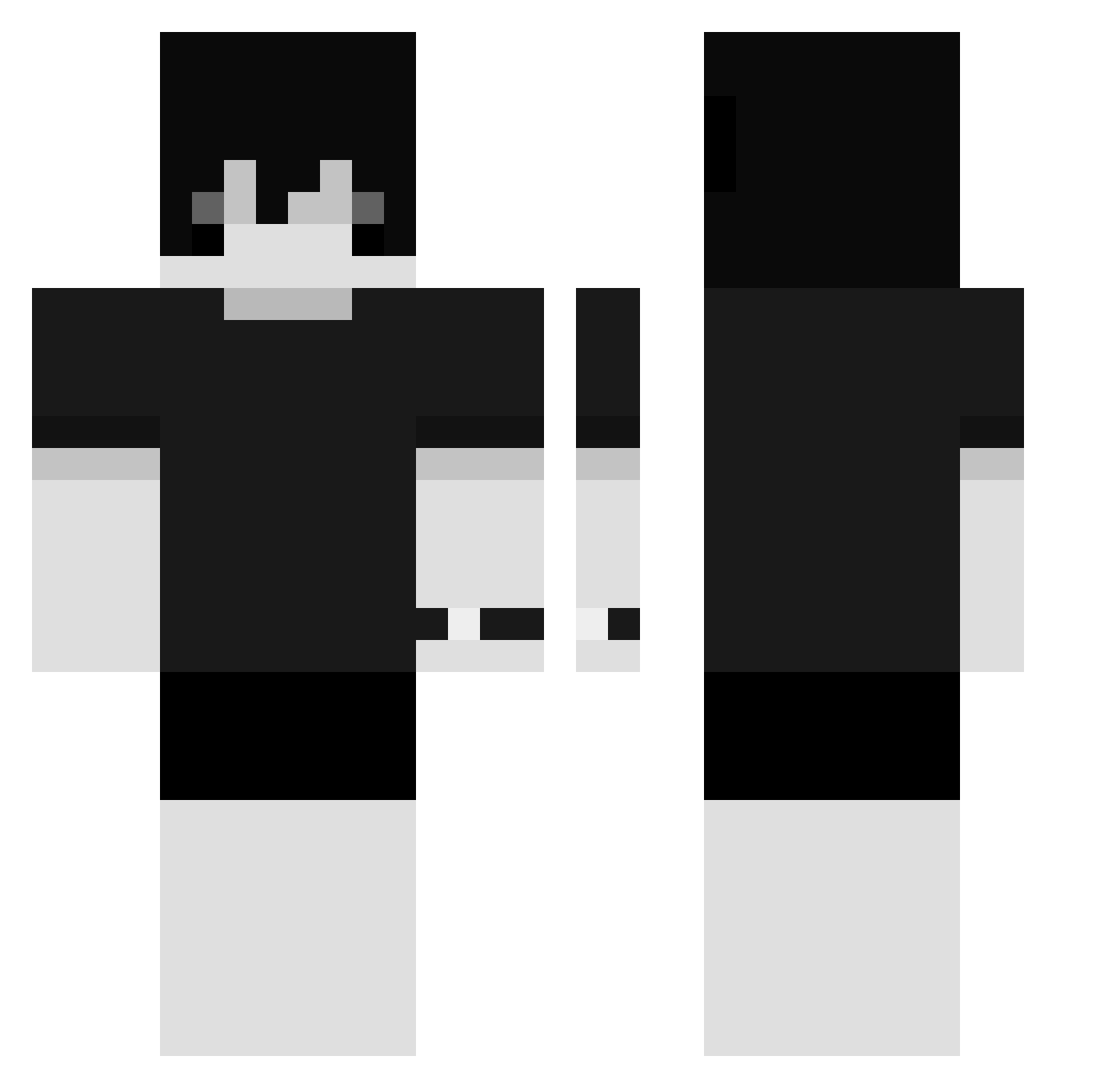 ImClxud_ Minecraft skin, front and back view
