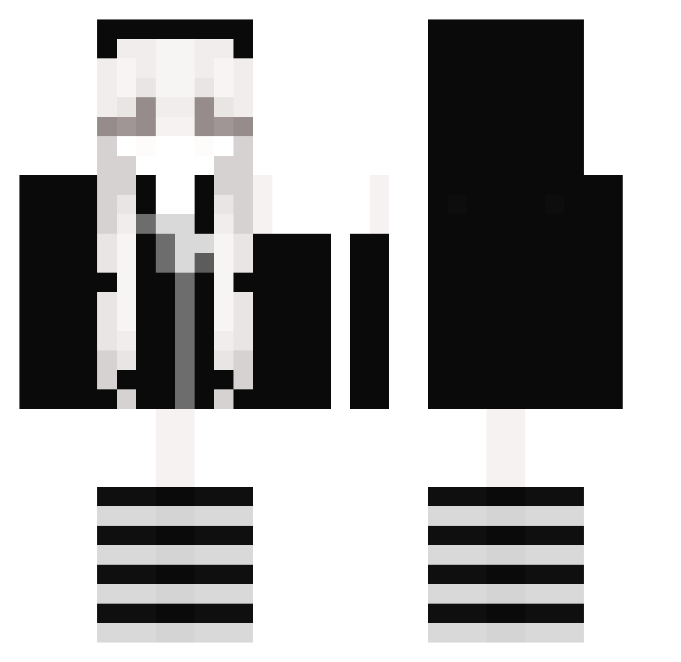 poro5966 Minecraft skin, front and back view