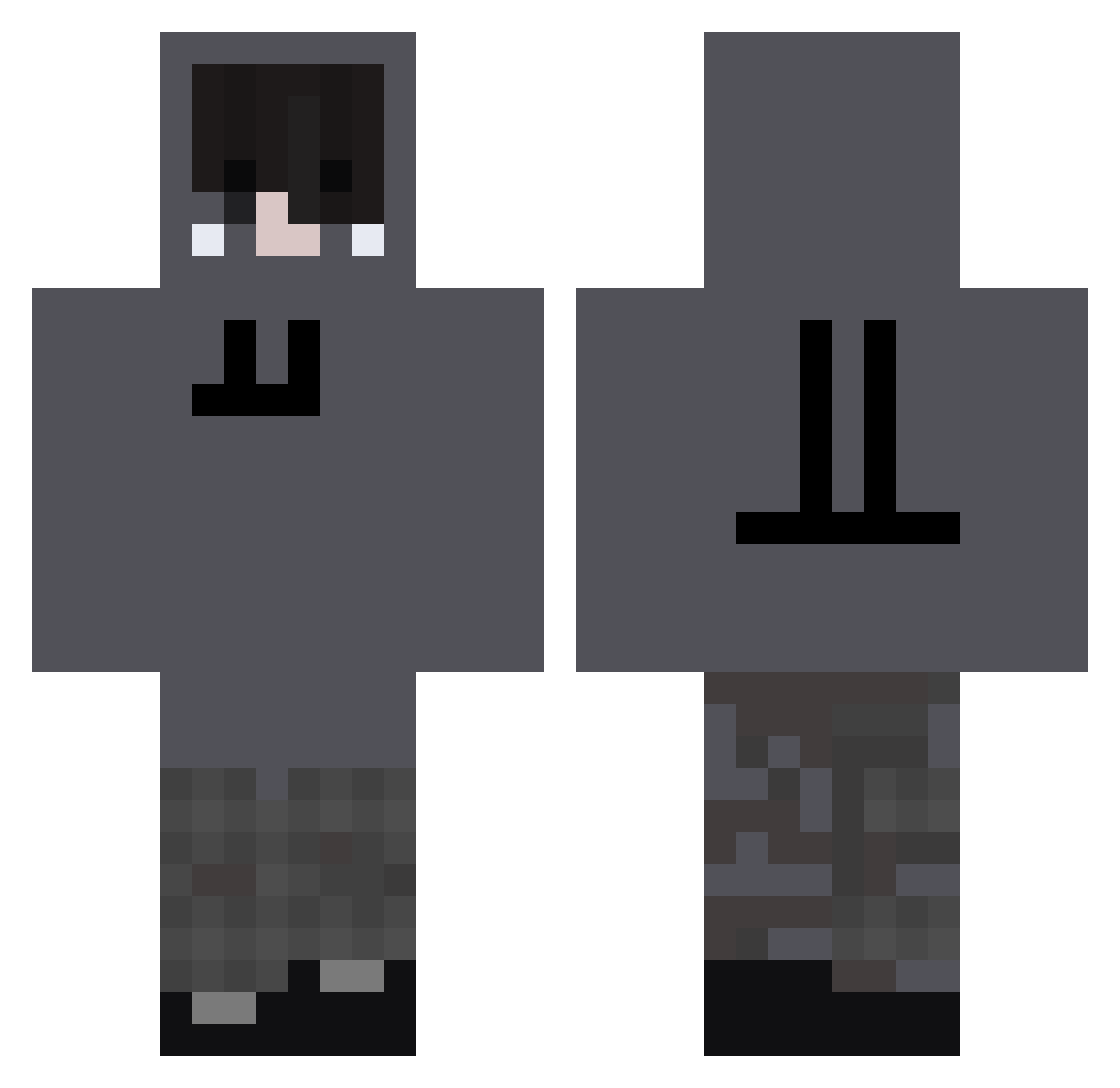 smikl6464 Minecraft skin, front and back view