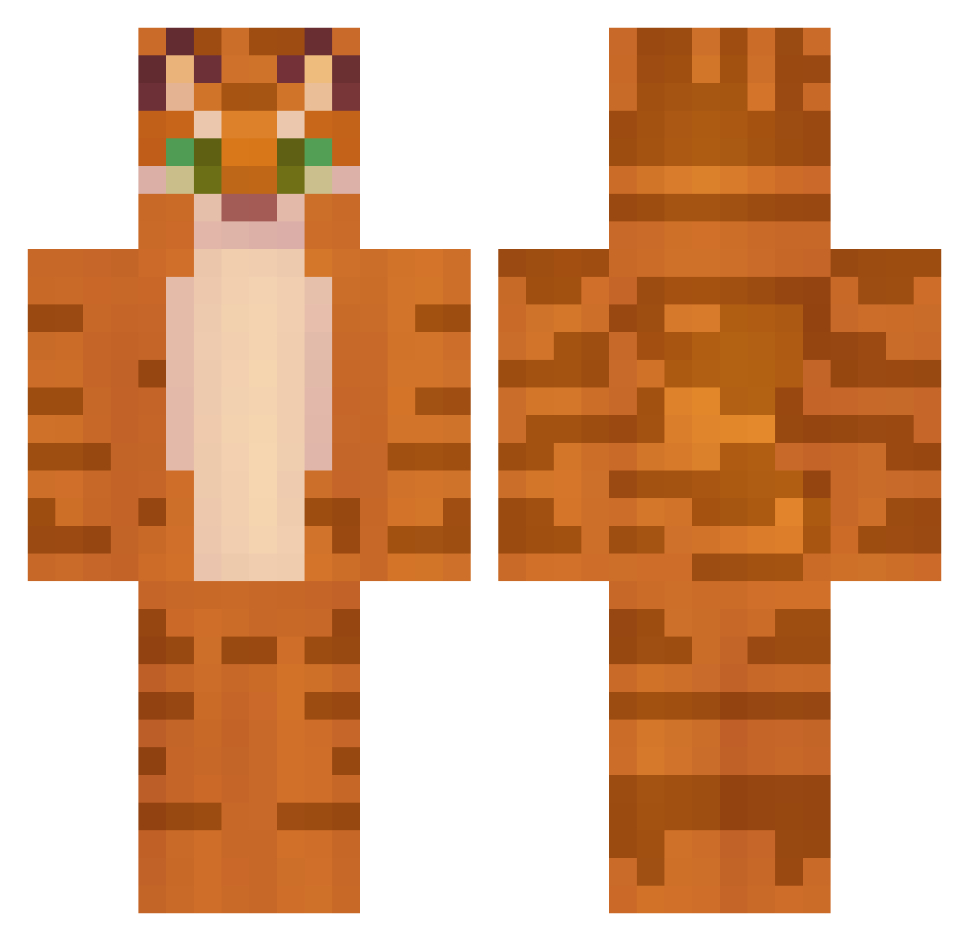 RVRL0l Minecraft skin, front and back view