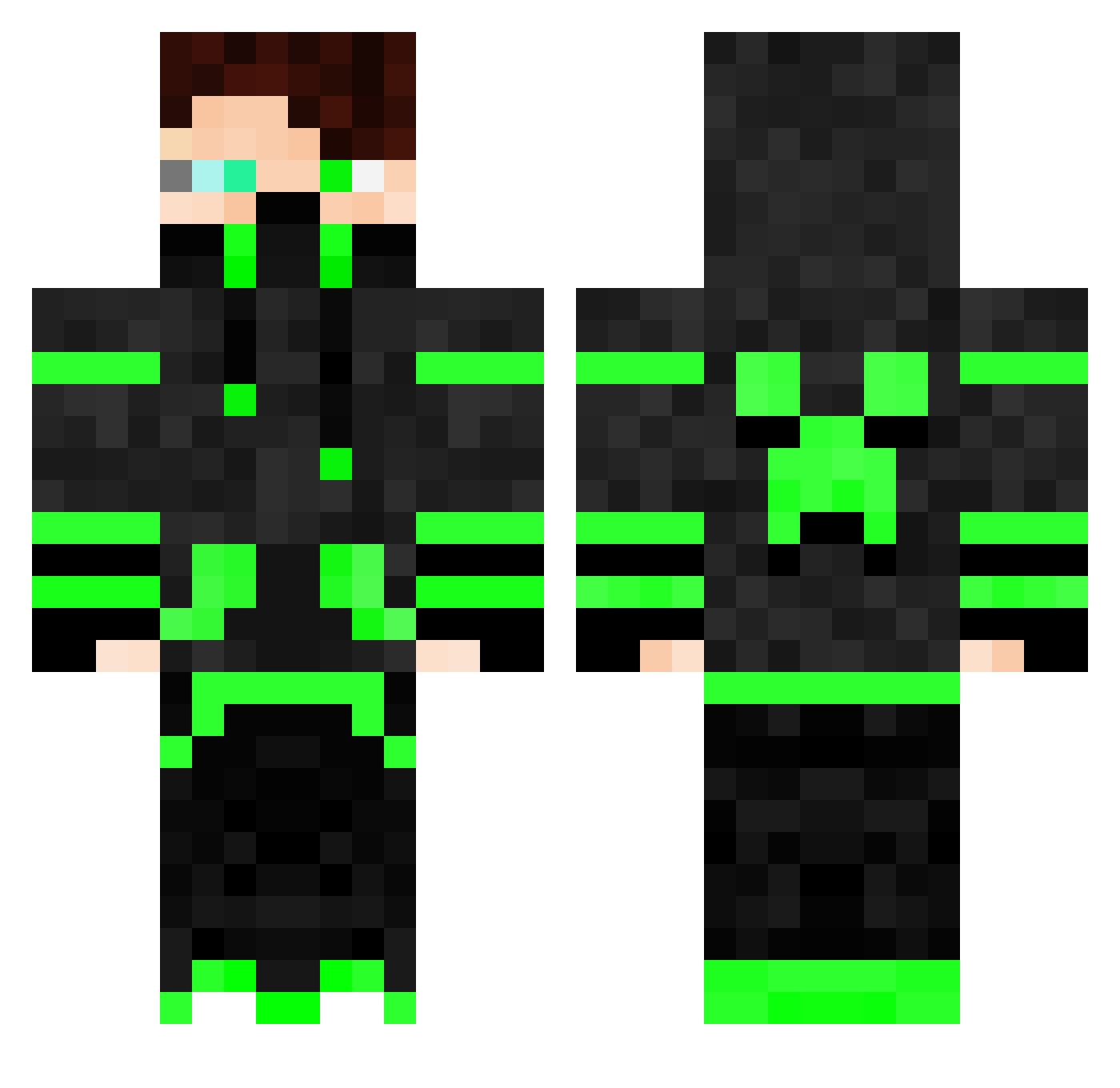h0rIz0n_ Minecraft skin, front and back view
