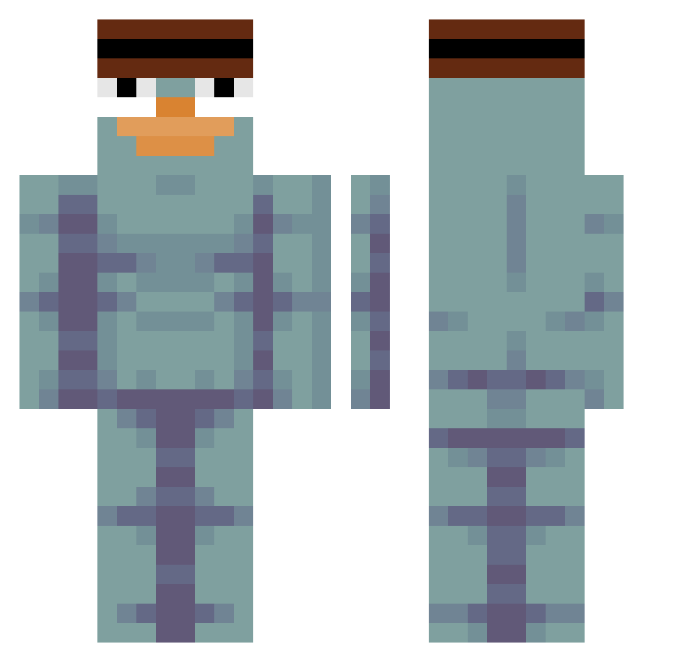 strike1048 Minecraft skin, front and back view