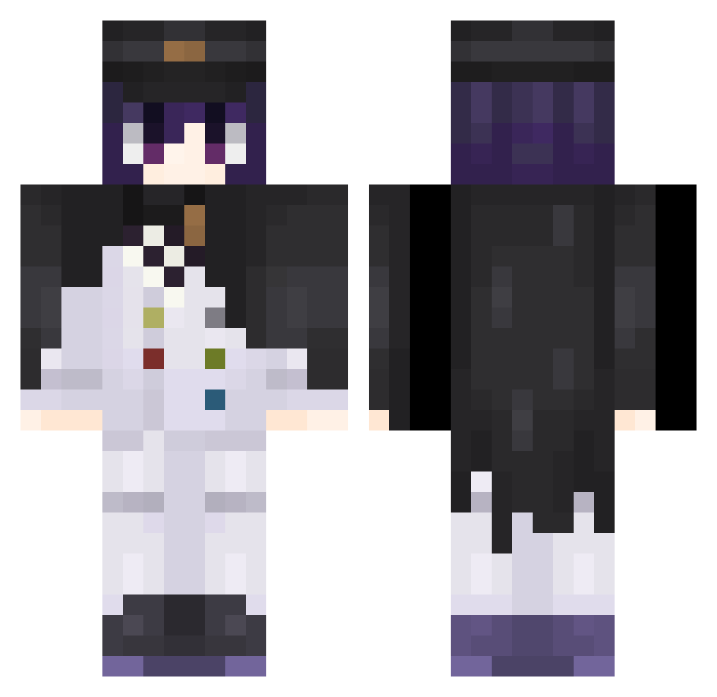 LosArbitos Minecraft skin, front and back view