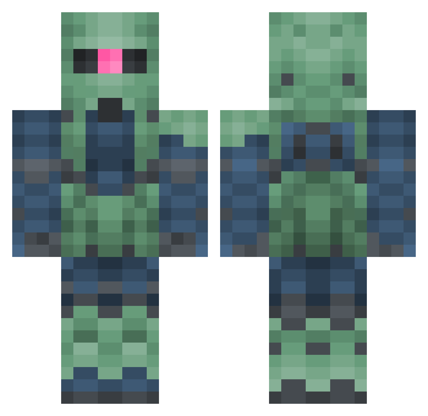 SigmundOrion Minecraft skin, front and back view