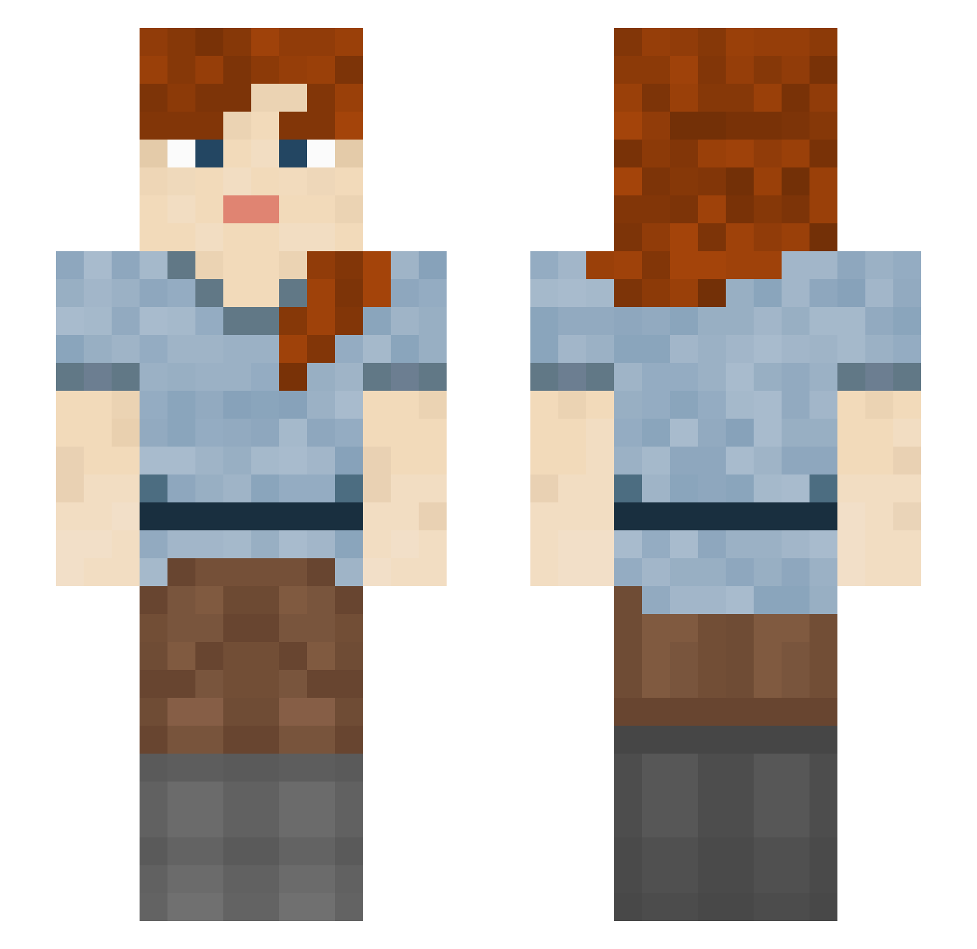 Sea_Spider Minecraft skin, front and back view