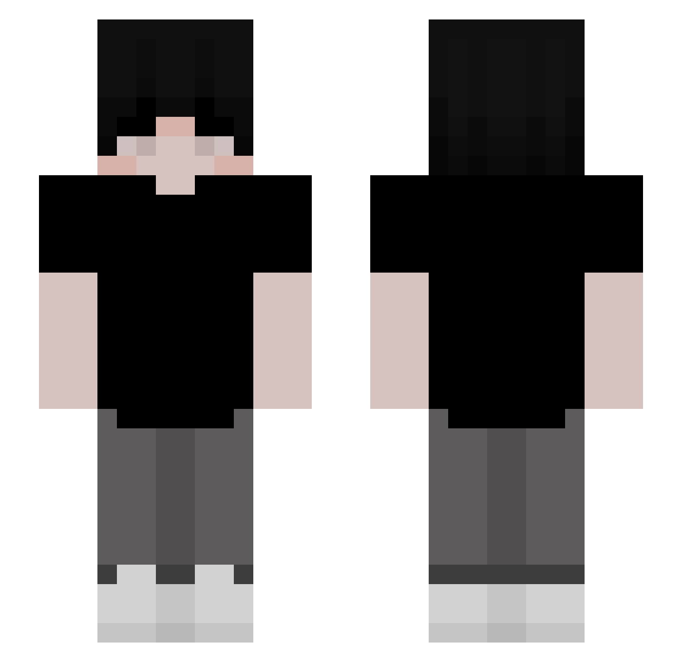 RafaRoveri Minecraft skin, front and back view