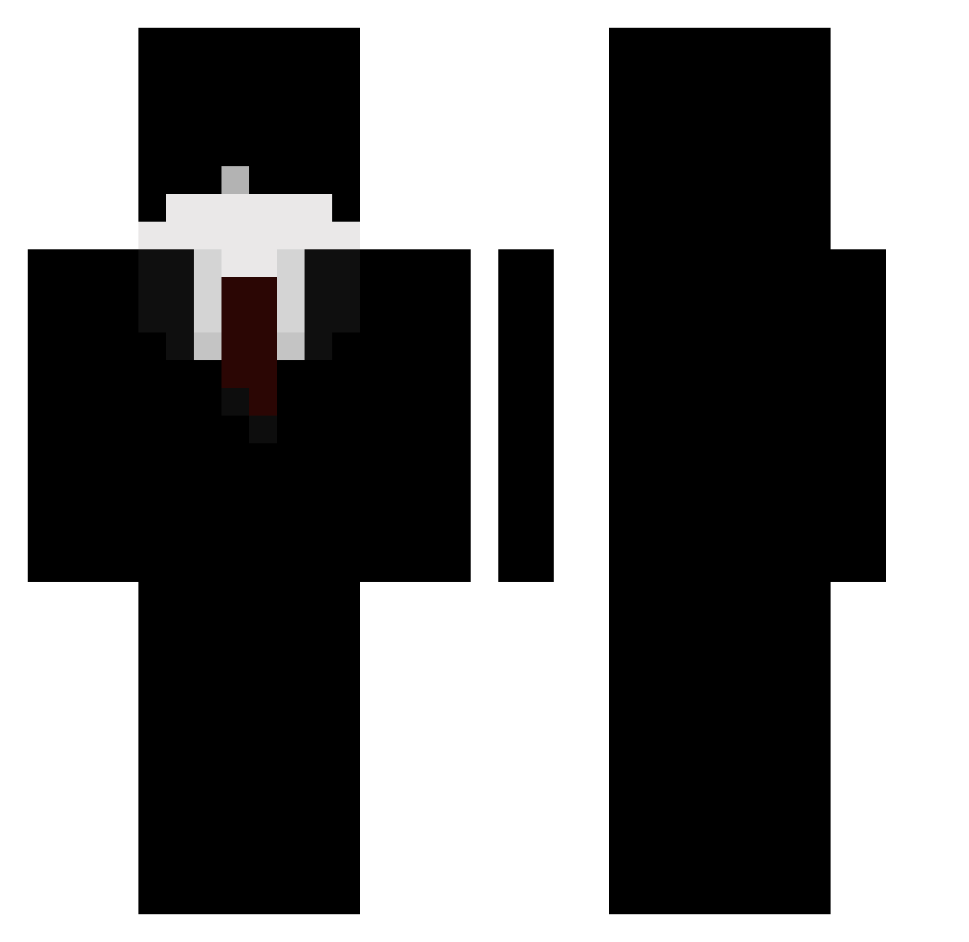 darthkbr Minecraft skin, front and back view