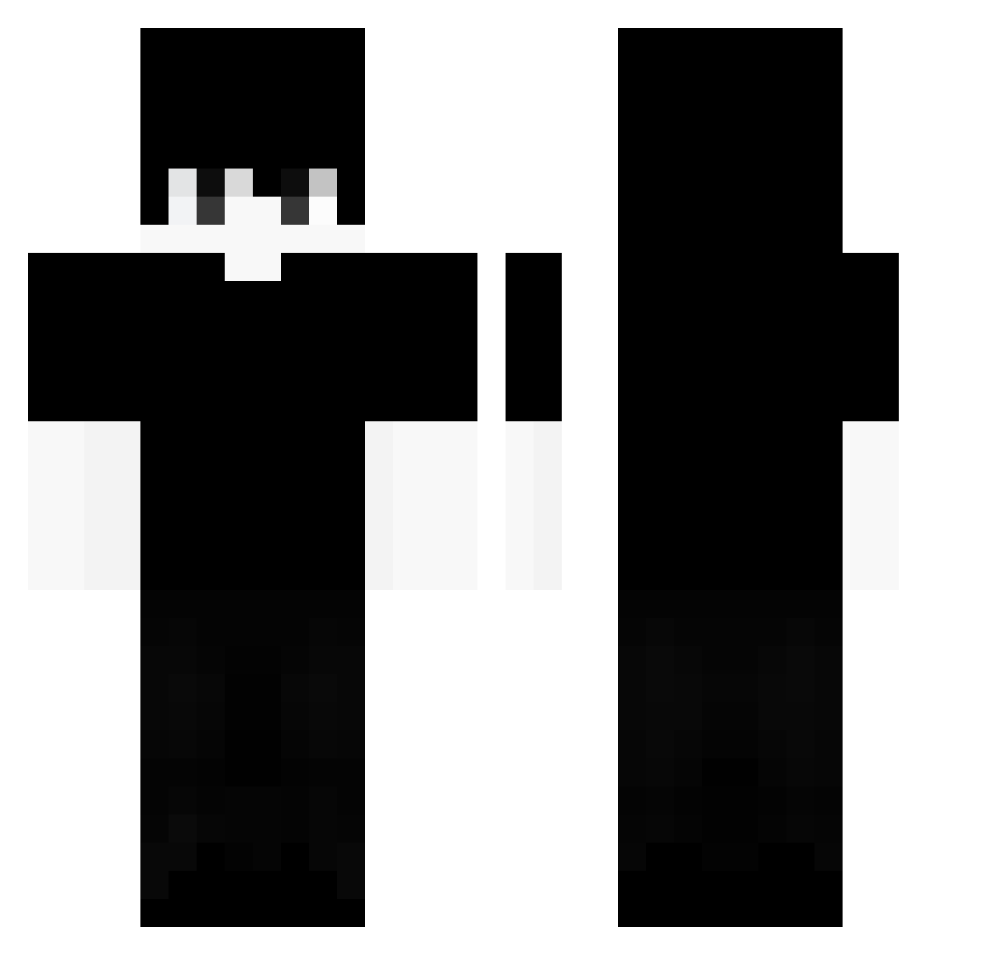 Ranivus Minecraft skin, front and back view