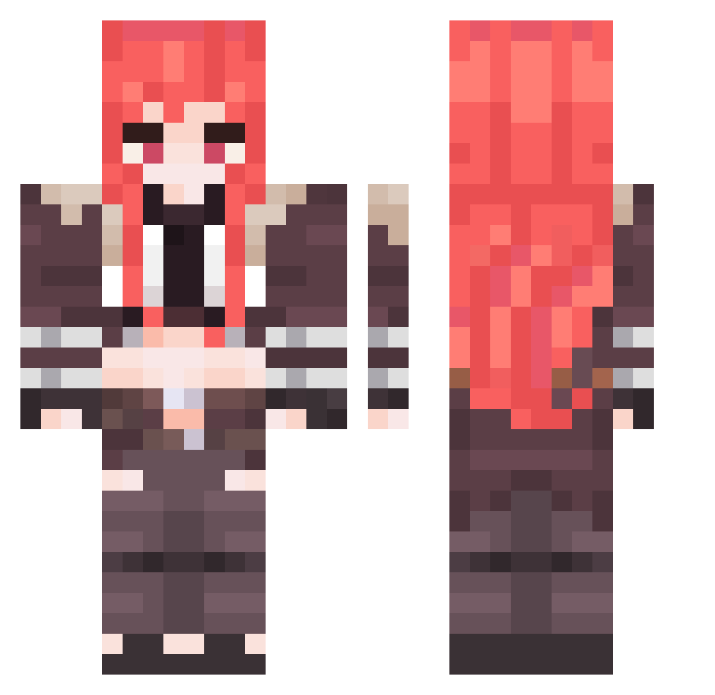 24Jordi Minecraft skin, front and back view