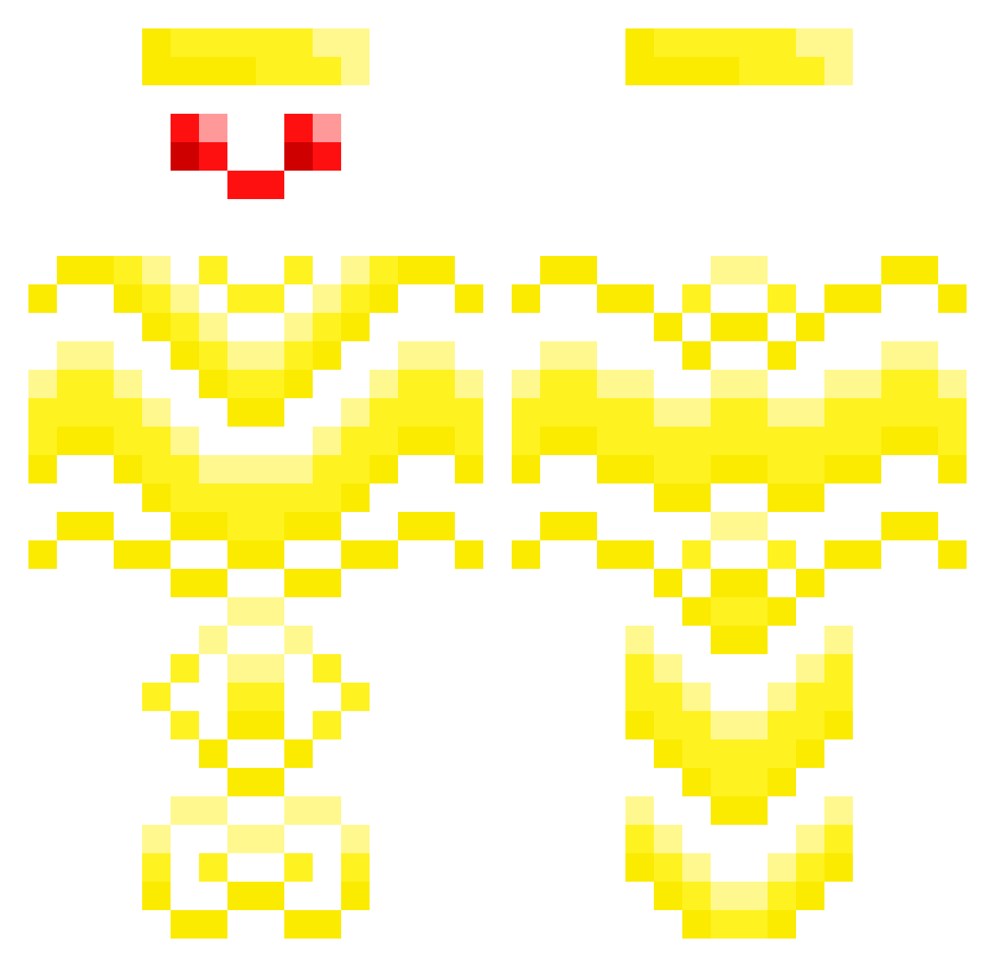 ShareBB Minecraft skin, front and back view
