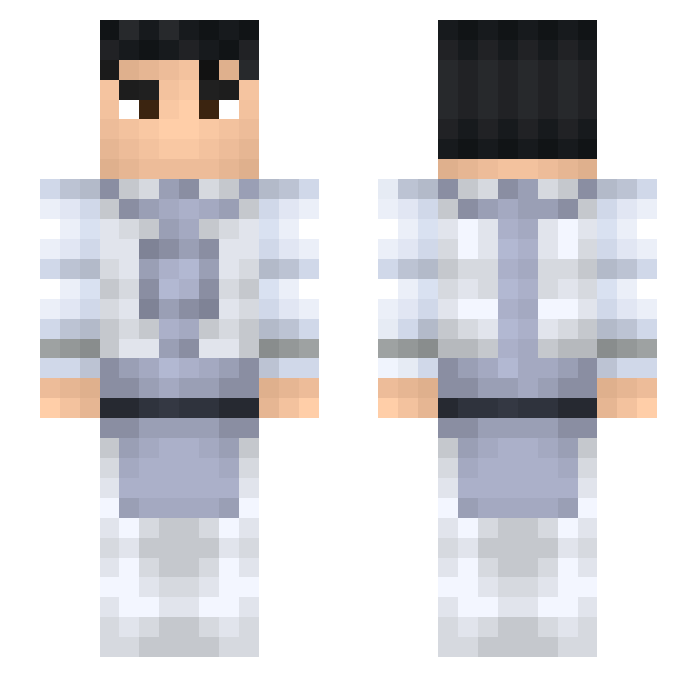 xGlanfy_ Minecraft skin, front and back view