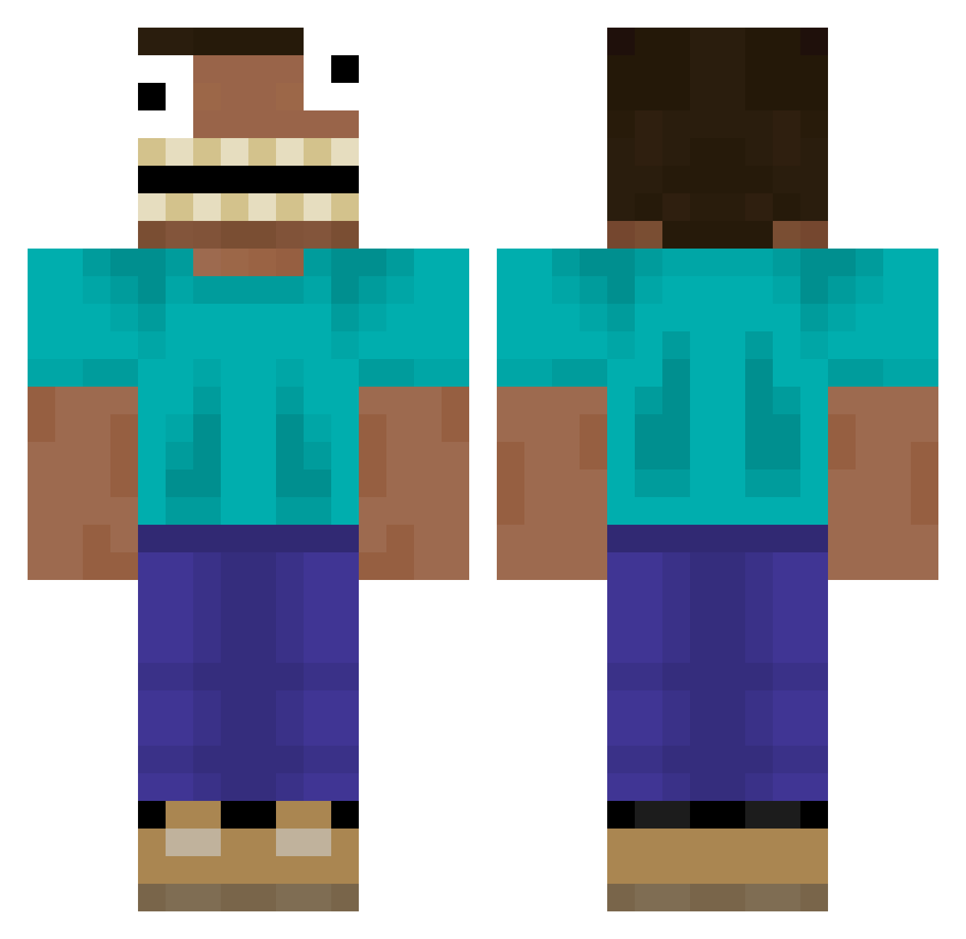 ieatbabiesyummy Minecraft skin, front and back view