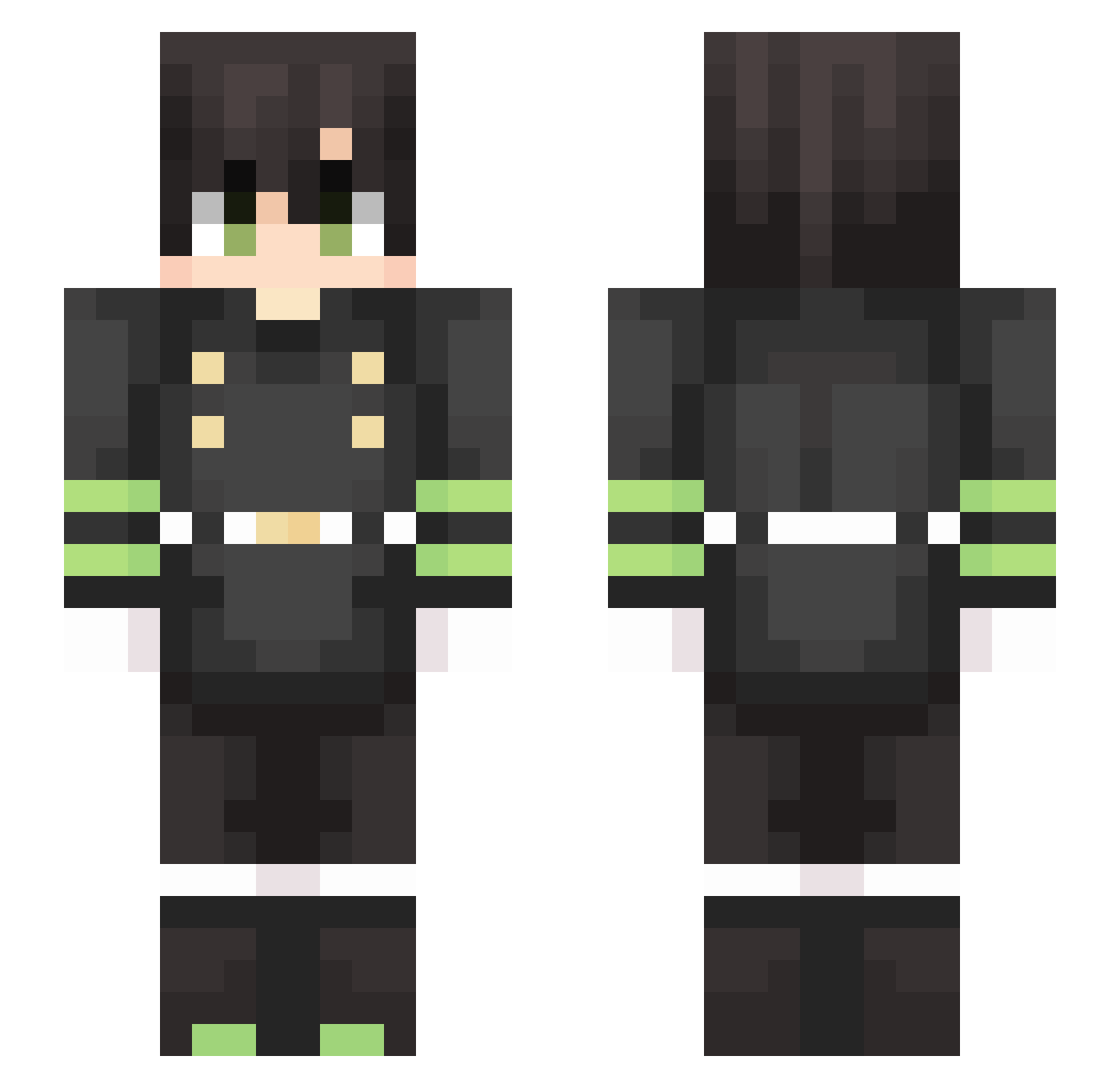 FIFAONILNE4 Minecraft skin, front and back view