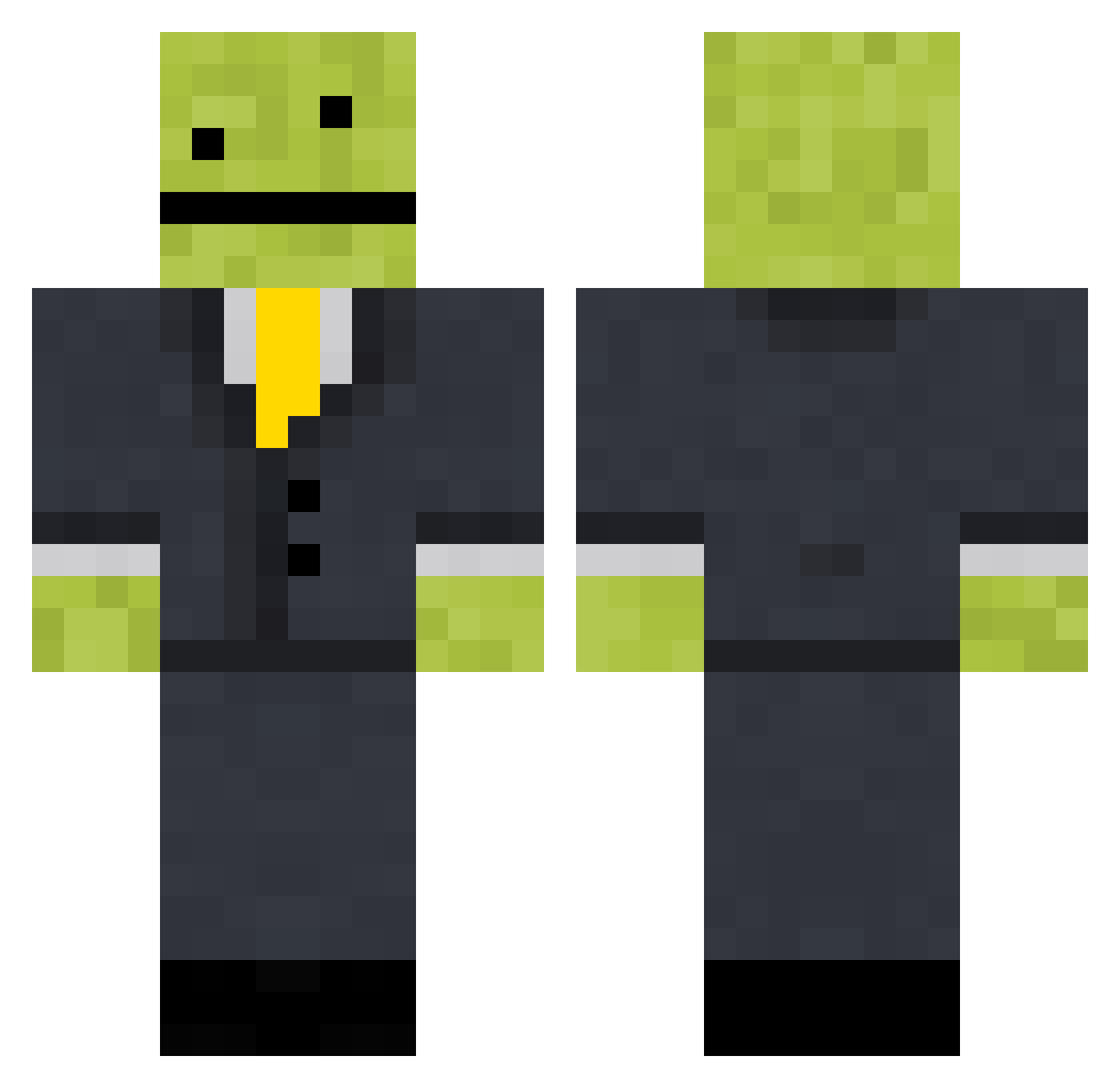 k3rnos Minecraft skin, front and back view