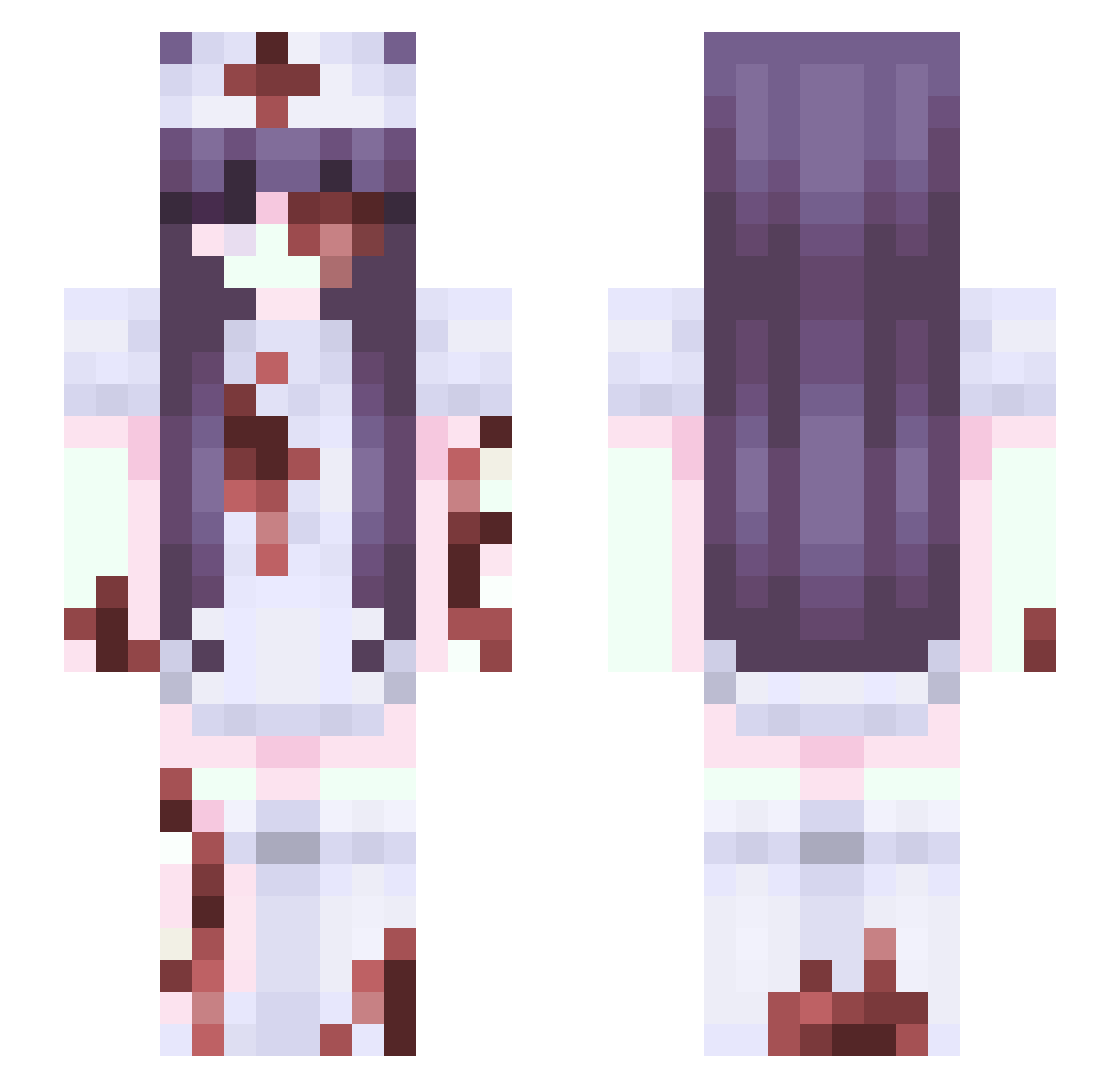 gorkhon Minecraft skin, front and back view