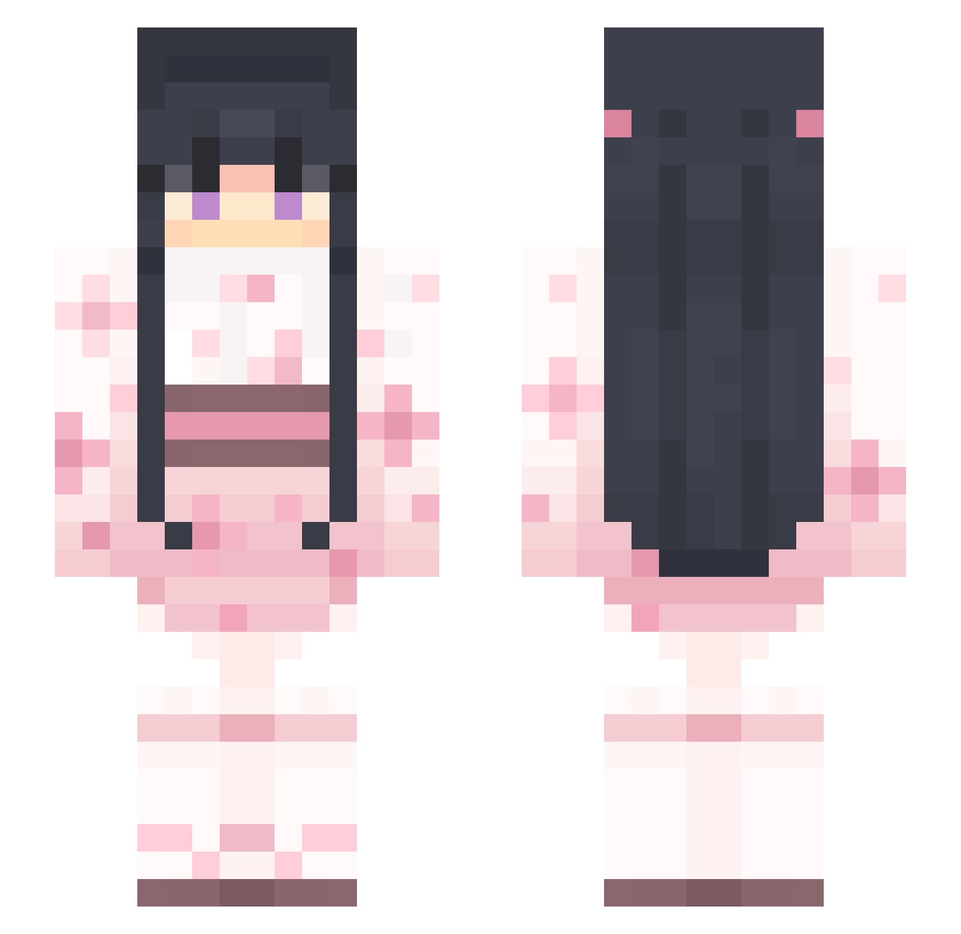 HugoGallagher14 Minecraft skin, front and back view