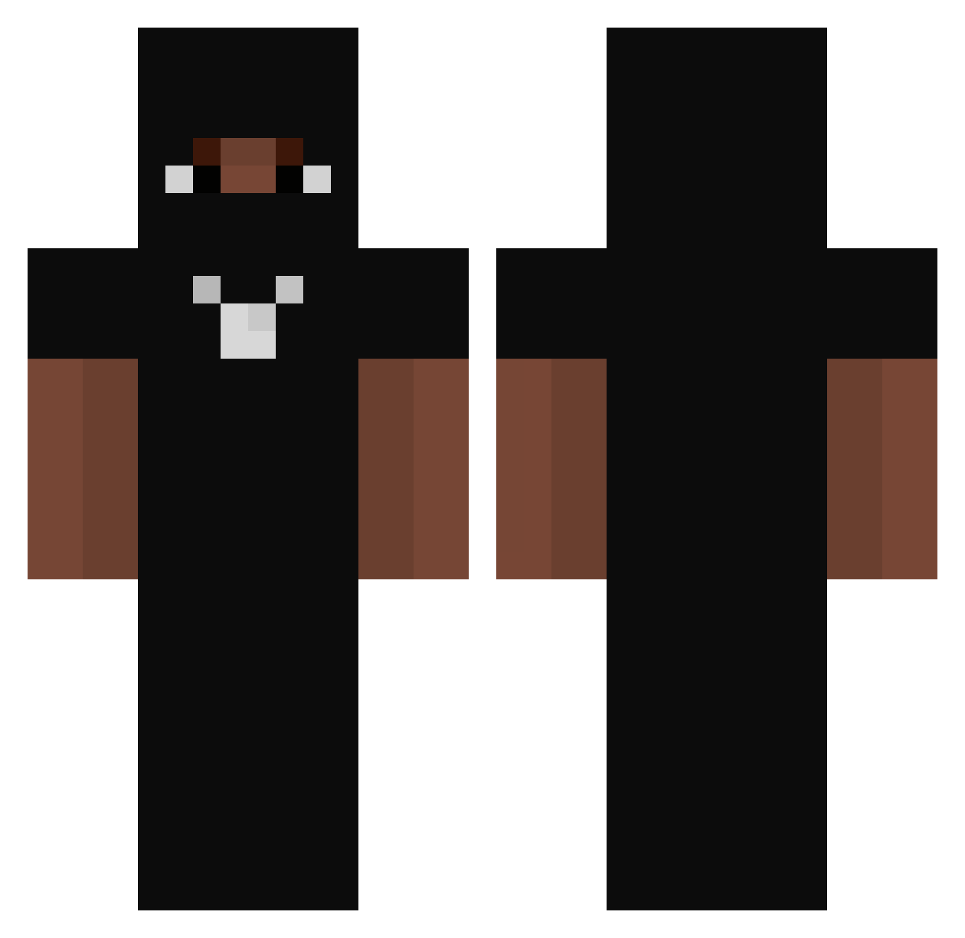 semodinho Minecraft skin, front and back view