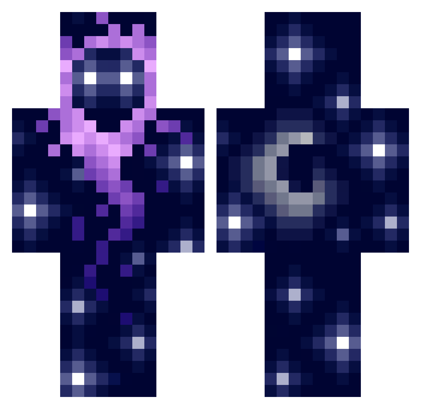 Yakyoku_ Minecraft skin, front and back view