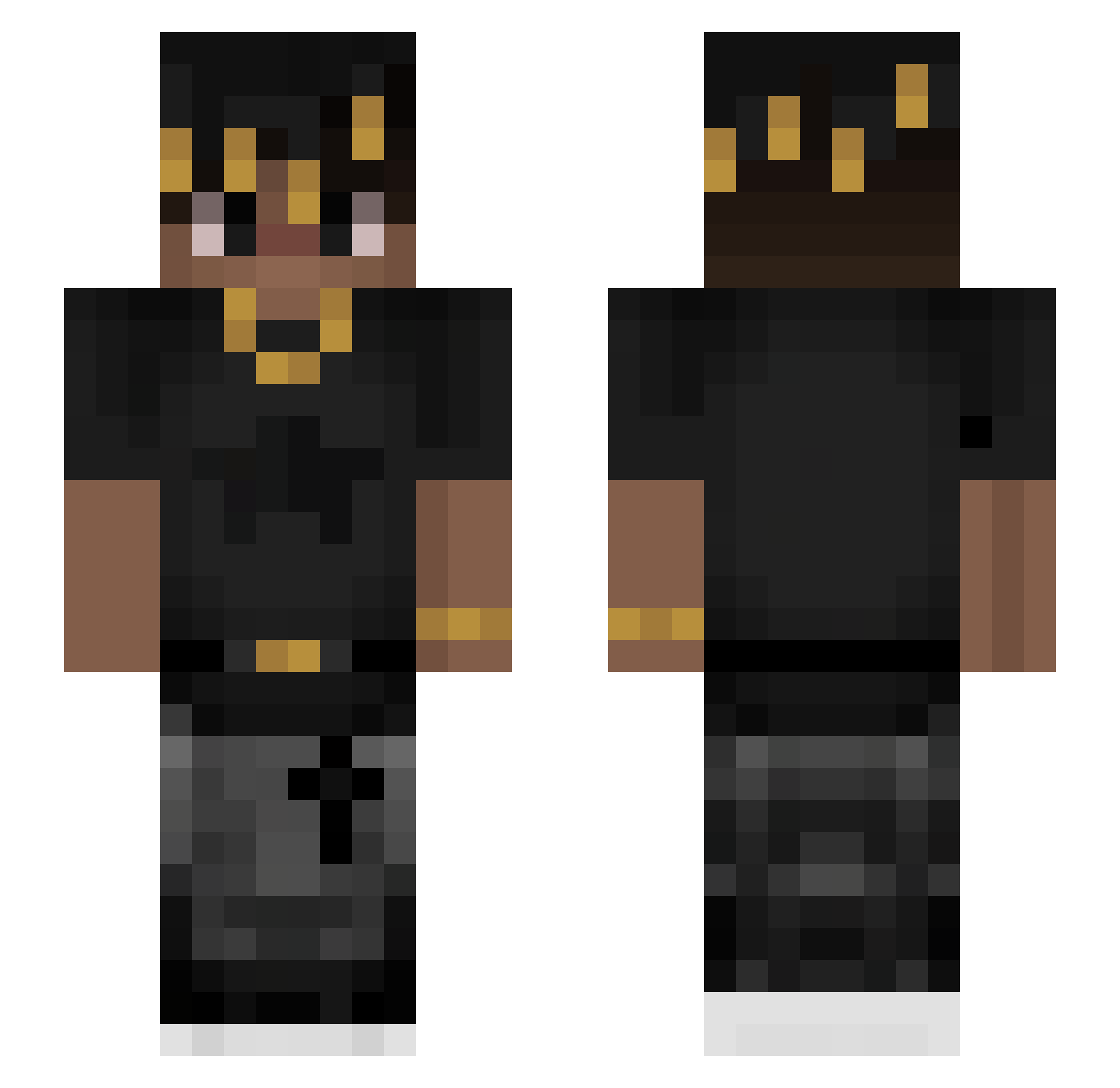 tasa9013 Minecraft skin, front and back view