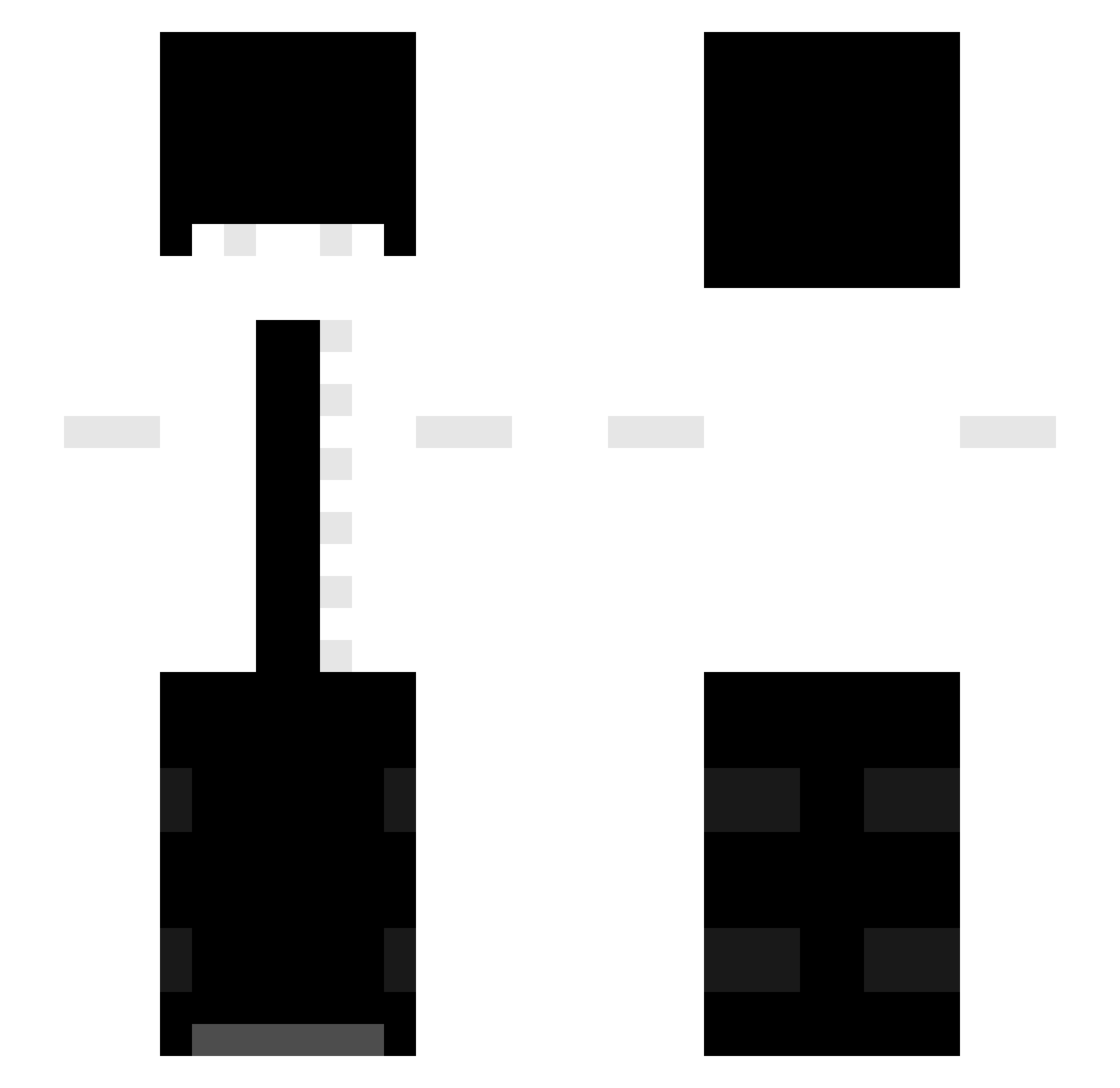 woli_bear_13 Minecraft skin, front and back view
