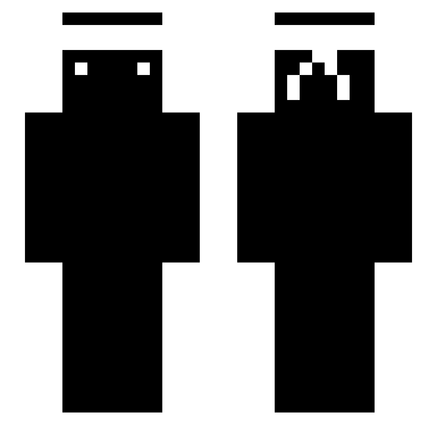 BuShiz0 Minecraft skin, front and back view