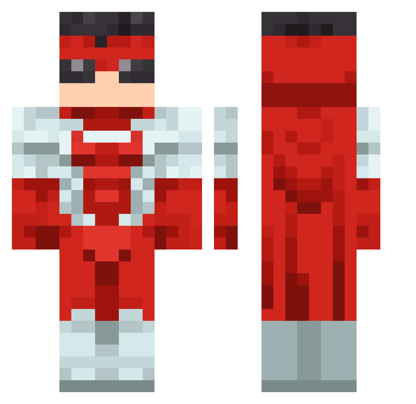 Sylvain_et_un Minecraft skin, front and back view