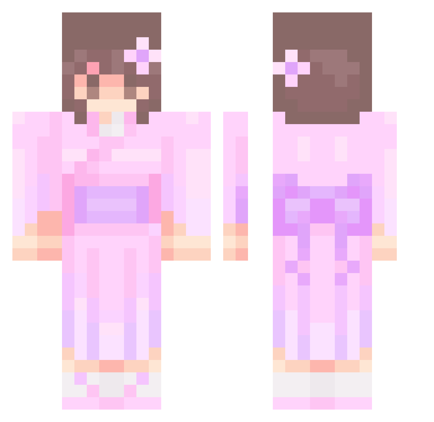 stortzie Minecraft skin, front and back view