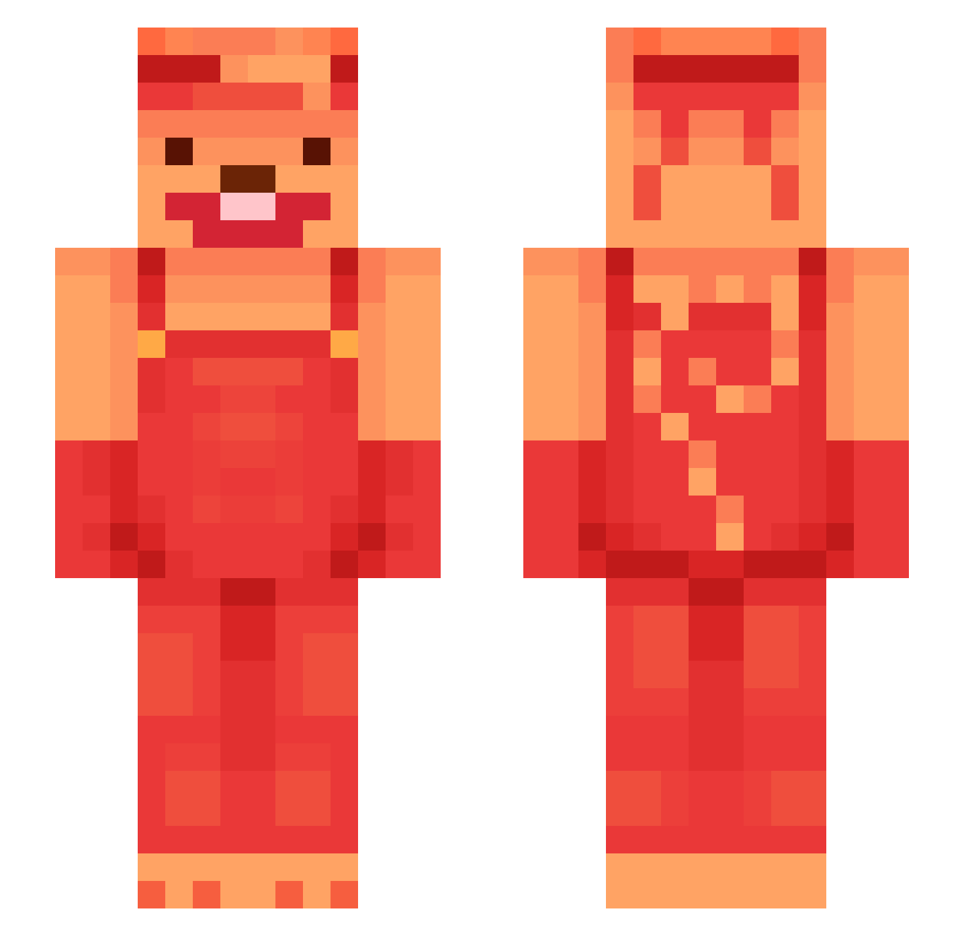 ErysonNB Minecraft skin, front and back view
