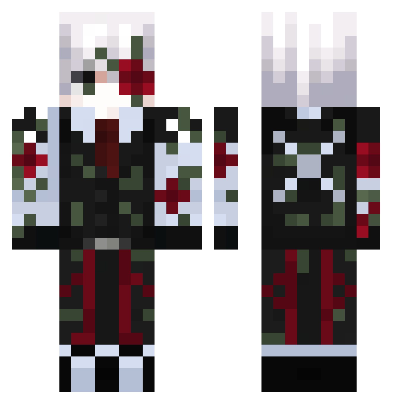 _Capella__ Minecraft skin, front and back view