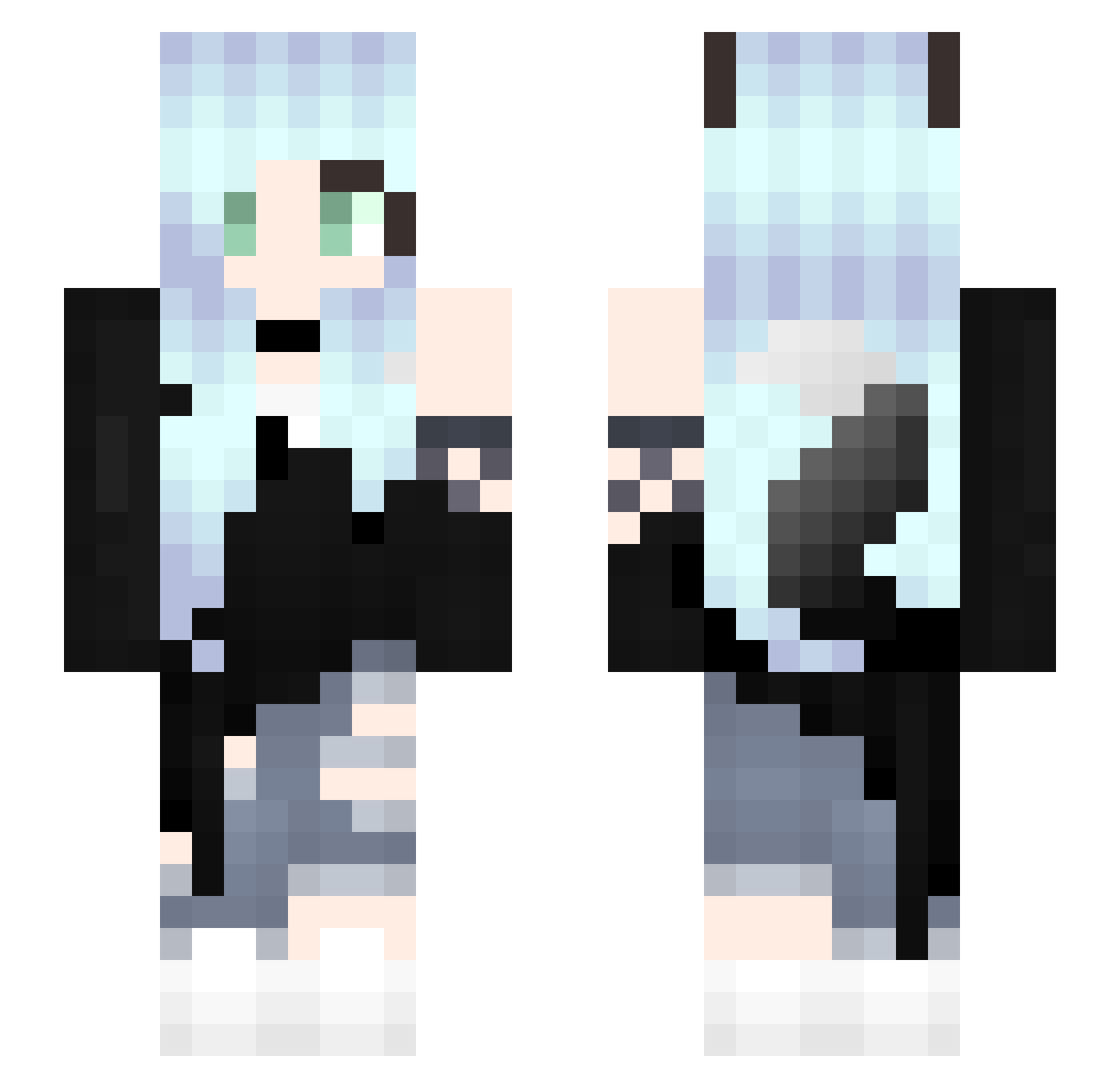 bruinewasbeer Minecraft skin, front and back view