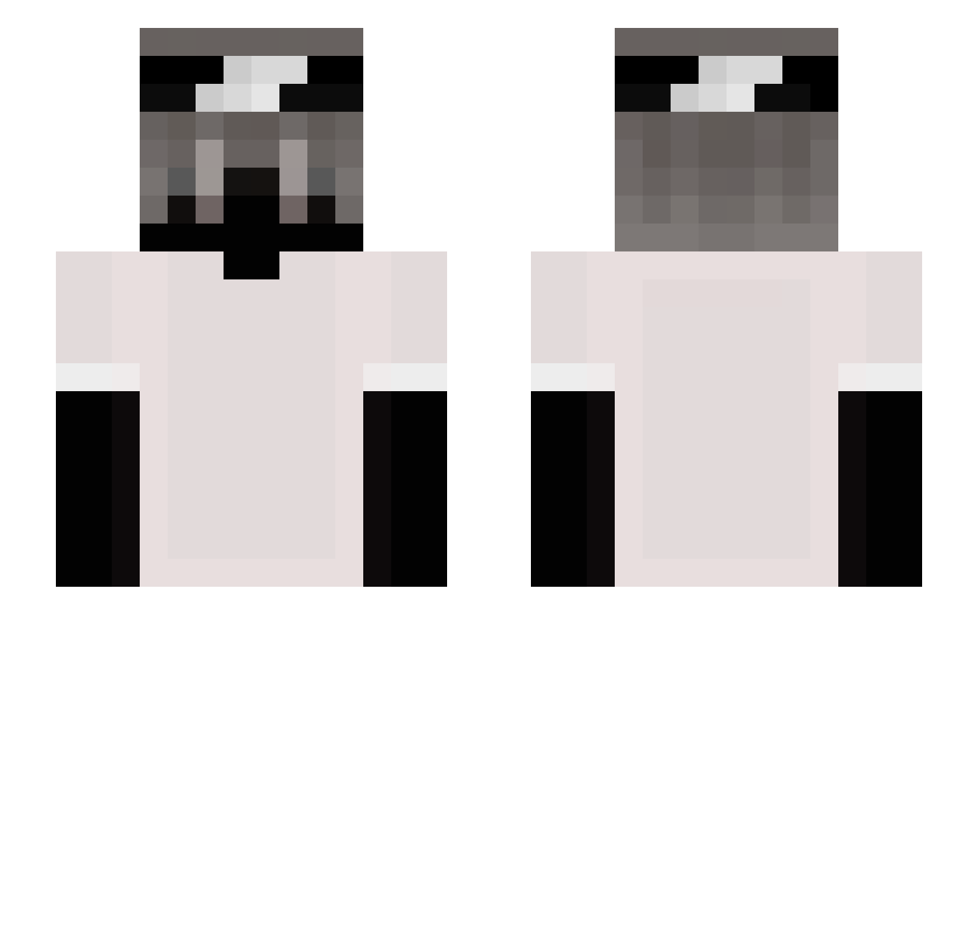 V3xity_ Minecraft skin, front and back view