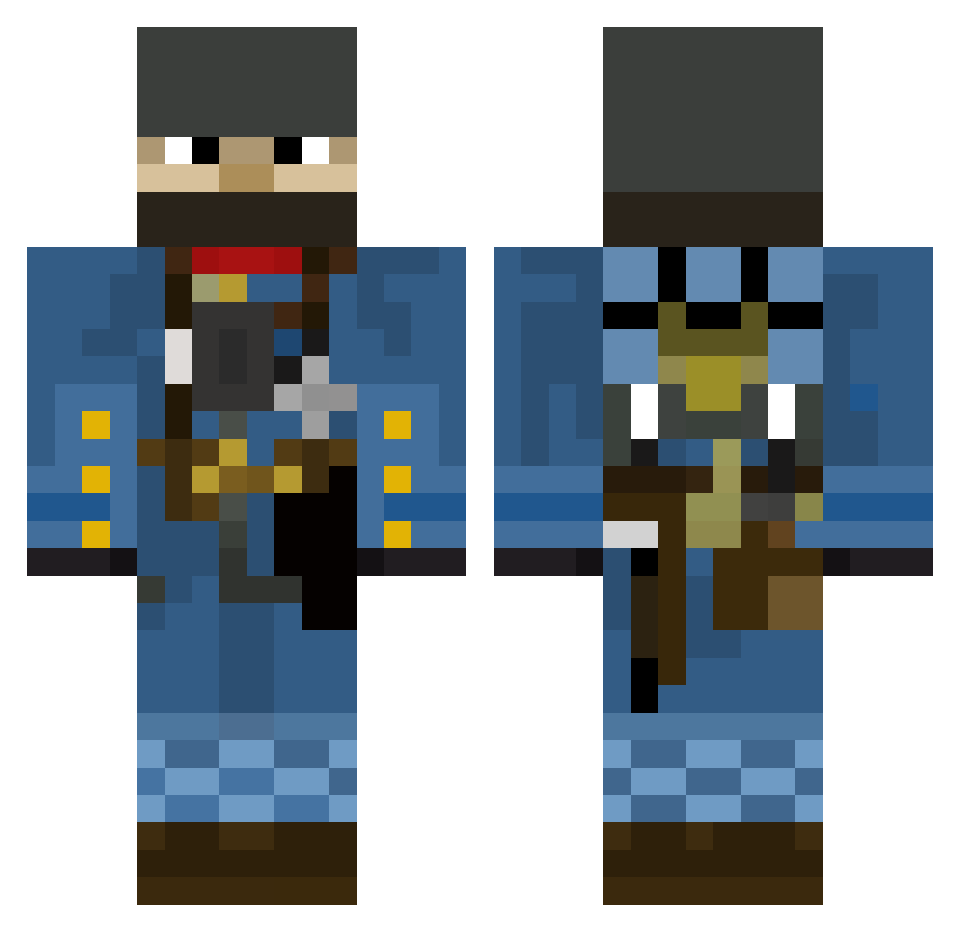 eastmin0805 Minecraft skin, front and back view