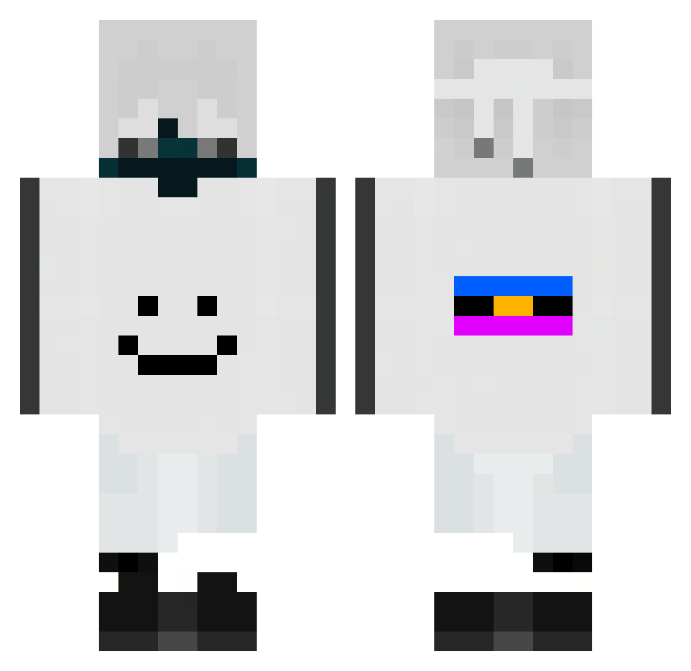 Shamefull_ Minecraft skin, front and back view
