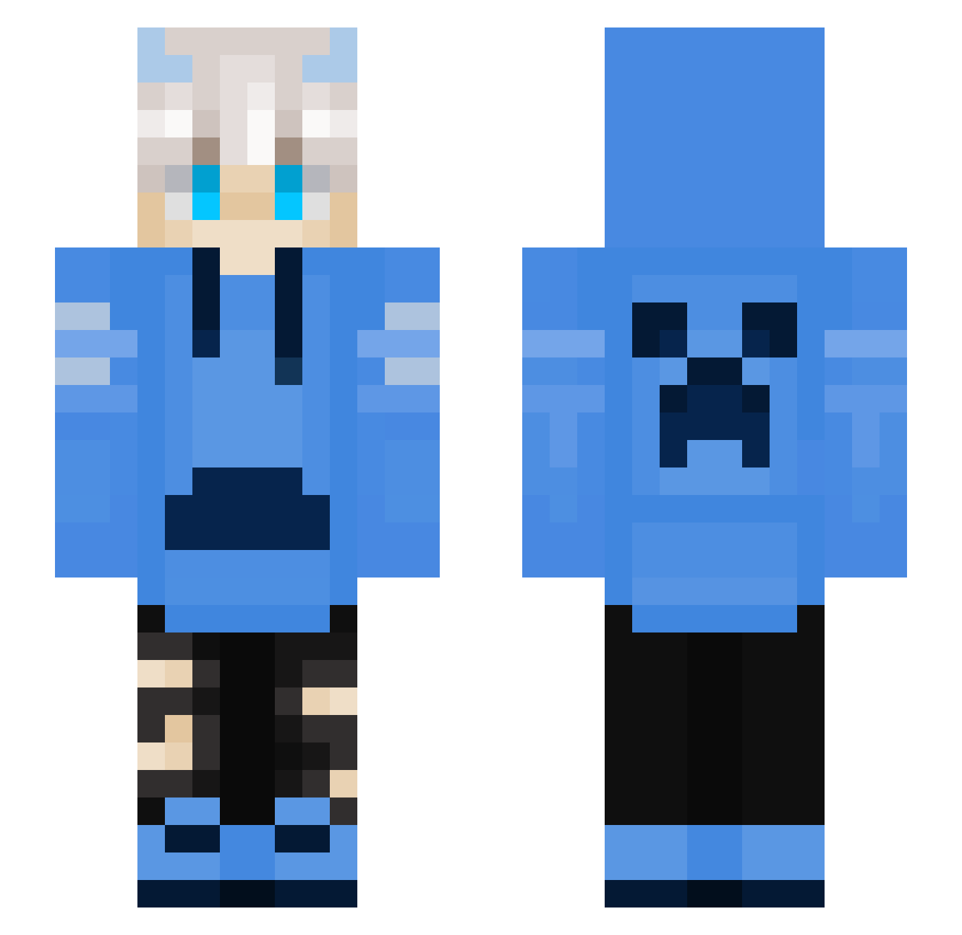 apson1414 Minecraft skin, front and back view
