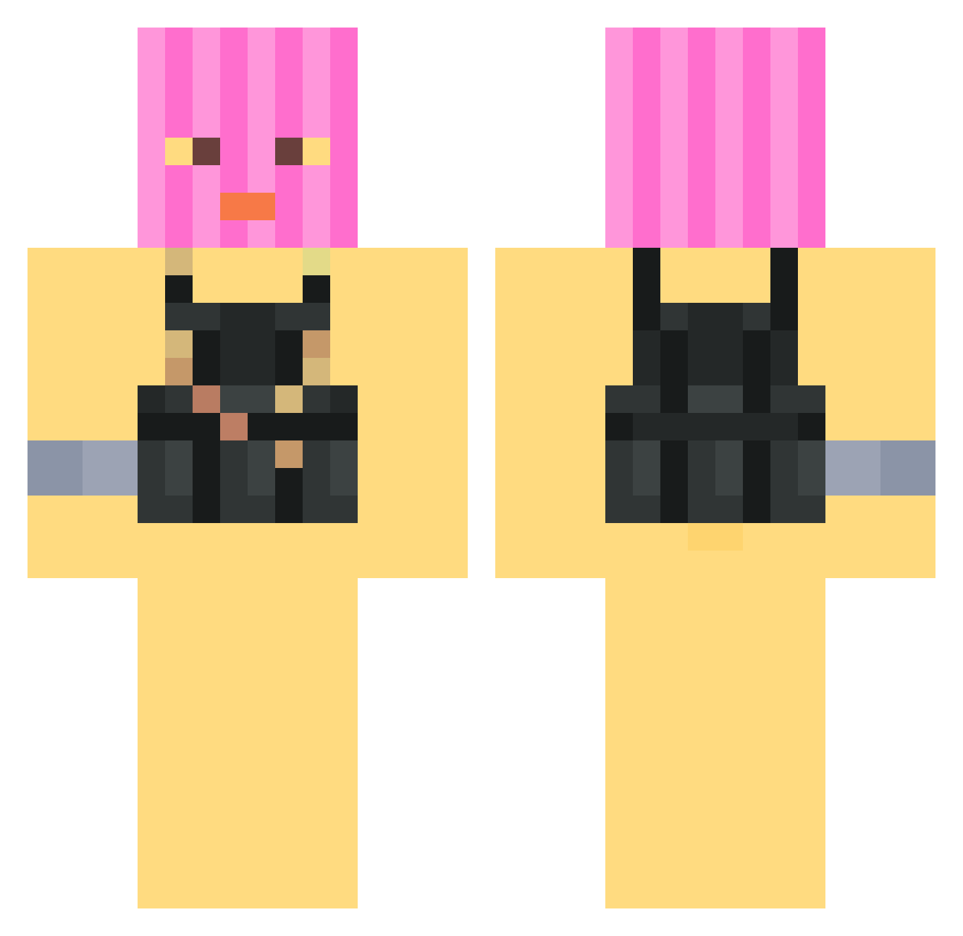 potezny12 Minecraft skin, front and back view