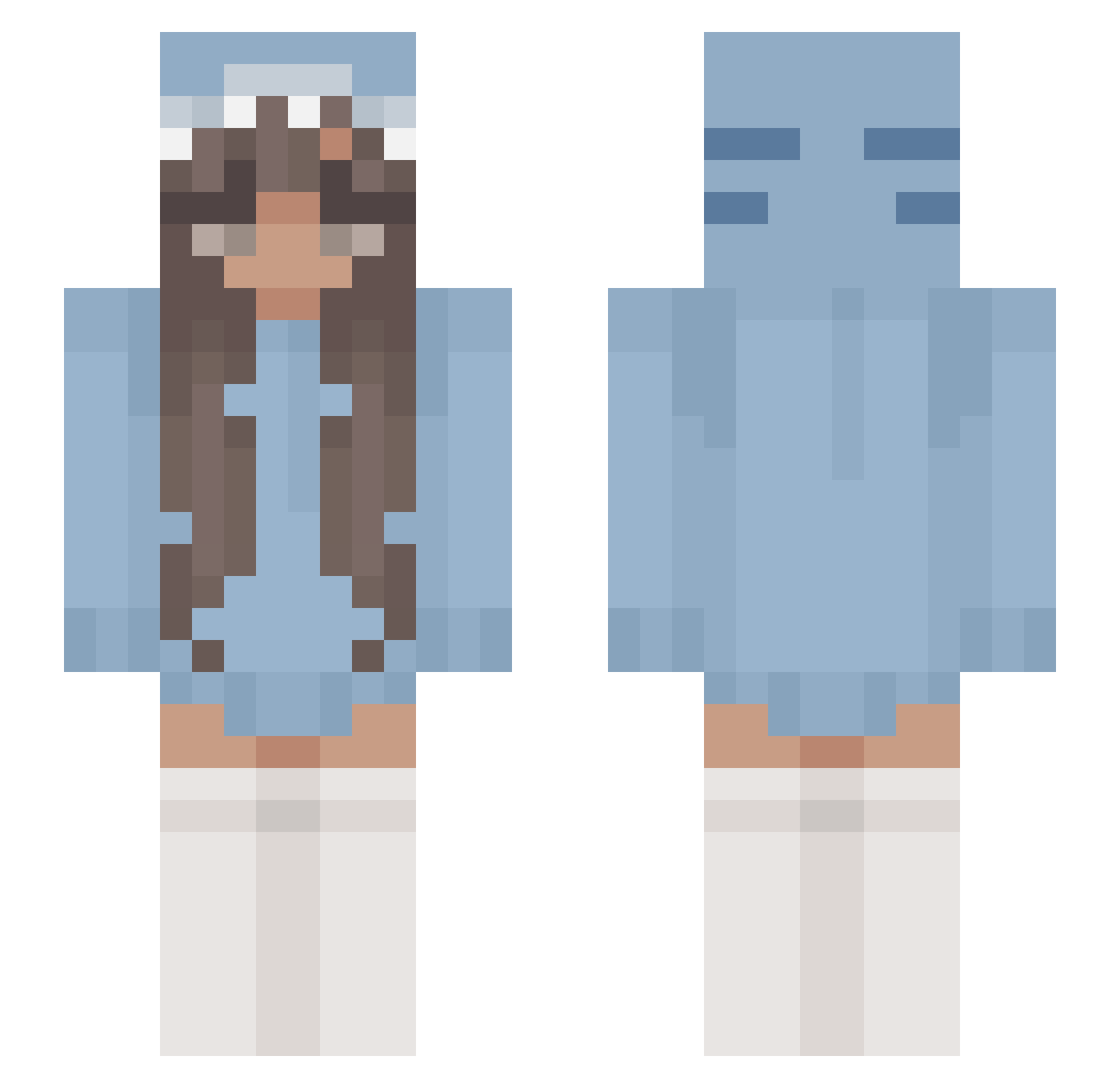 _xaociao_ Minecraft skin, front and back view