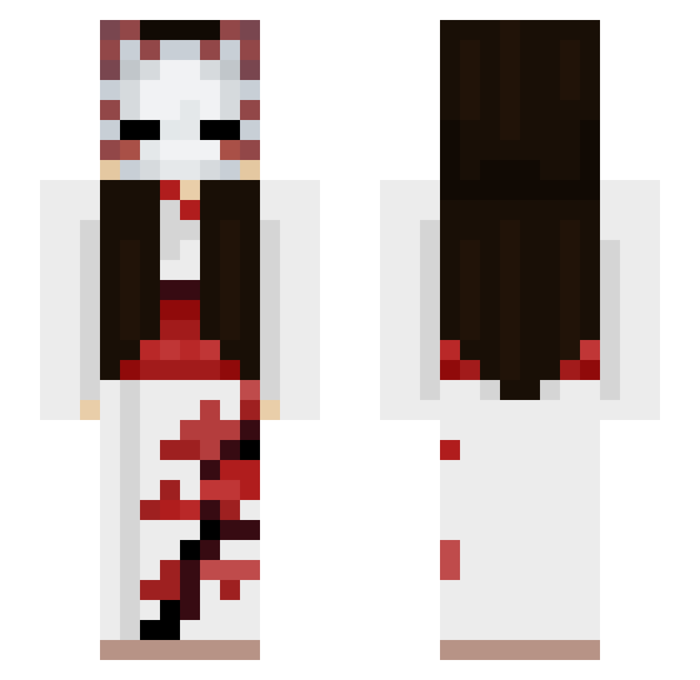 BeeKeeper00 Minecraft skin, front and back view