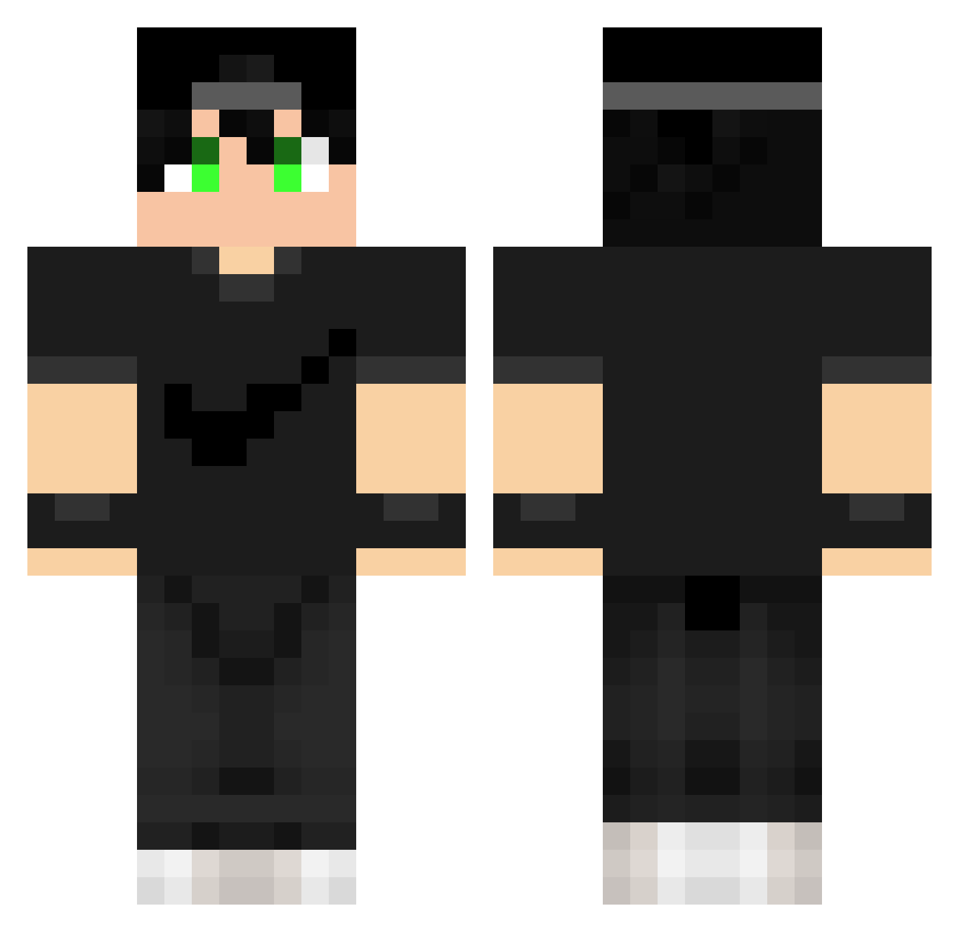 LAPED_420 Minecraft skin, front and back view