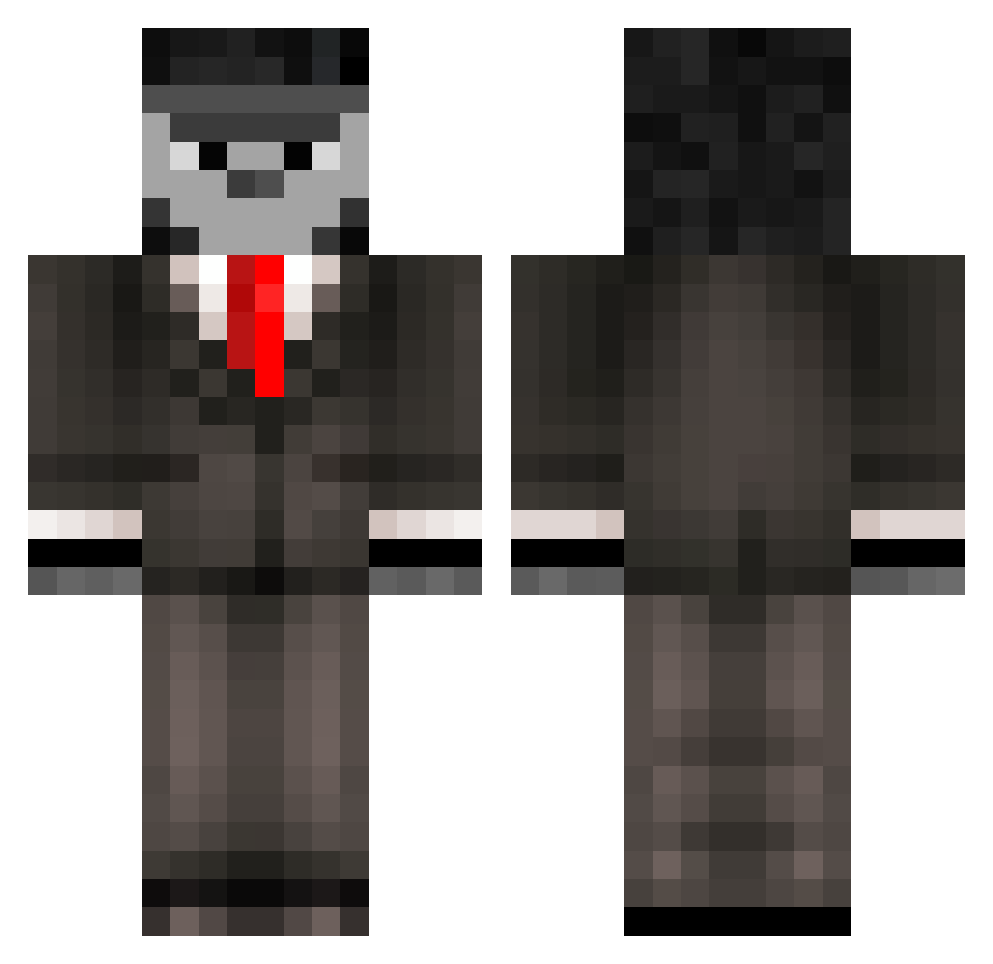 solo1324 Minecraft skin, front and back view