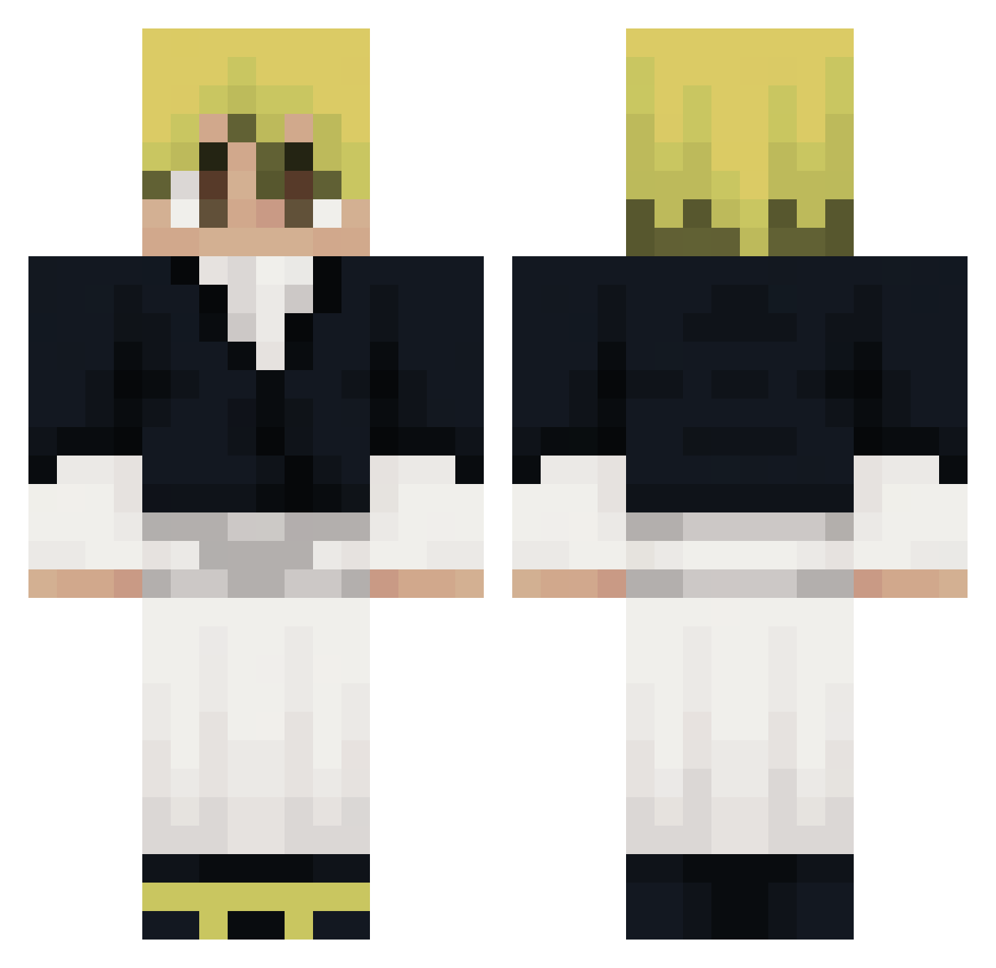 O1iv3r_1121 Minecraft skin, front and back view