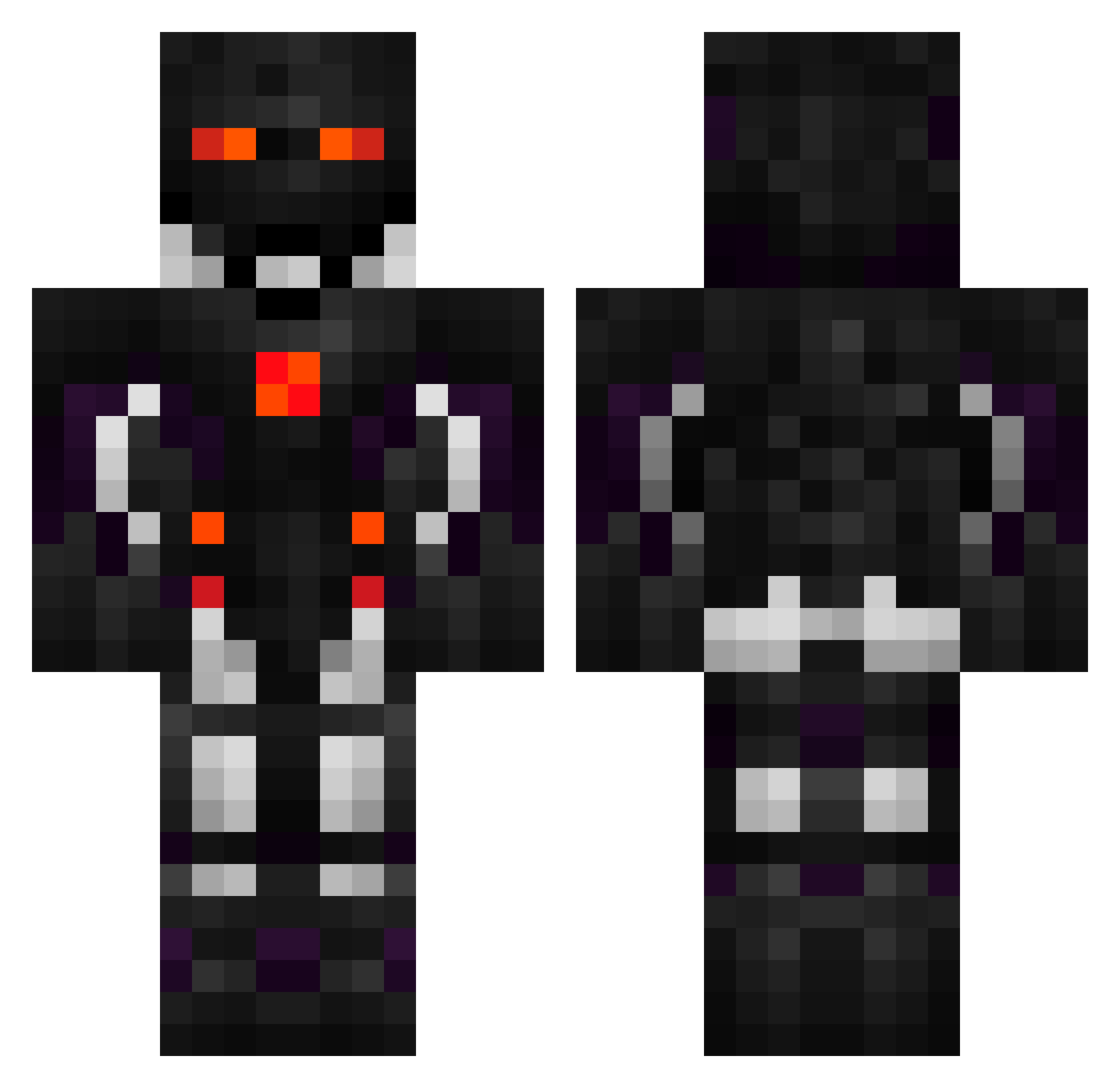 IMattUltra1 Minecraft skin, front and back view