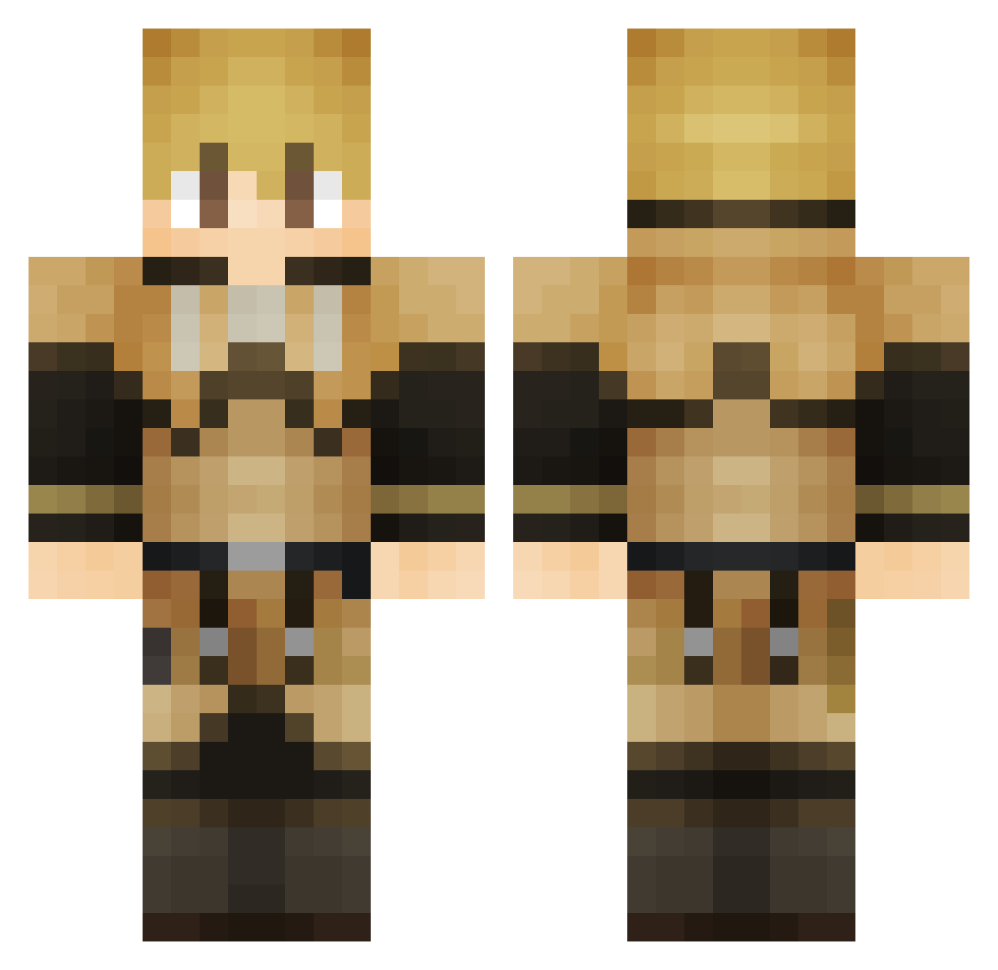 rafik542 Minecraft skin, front and back view