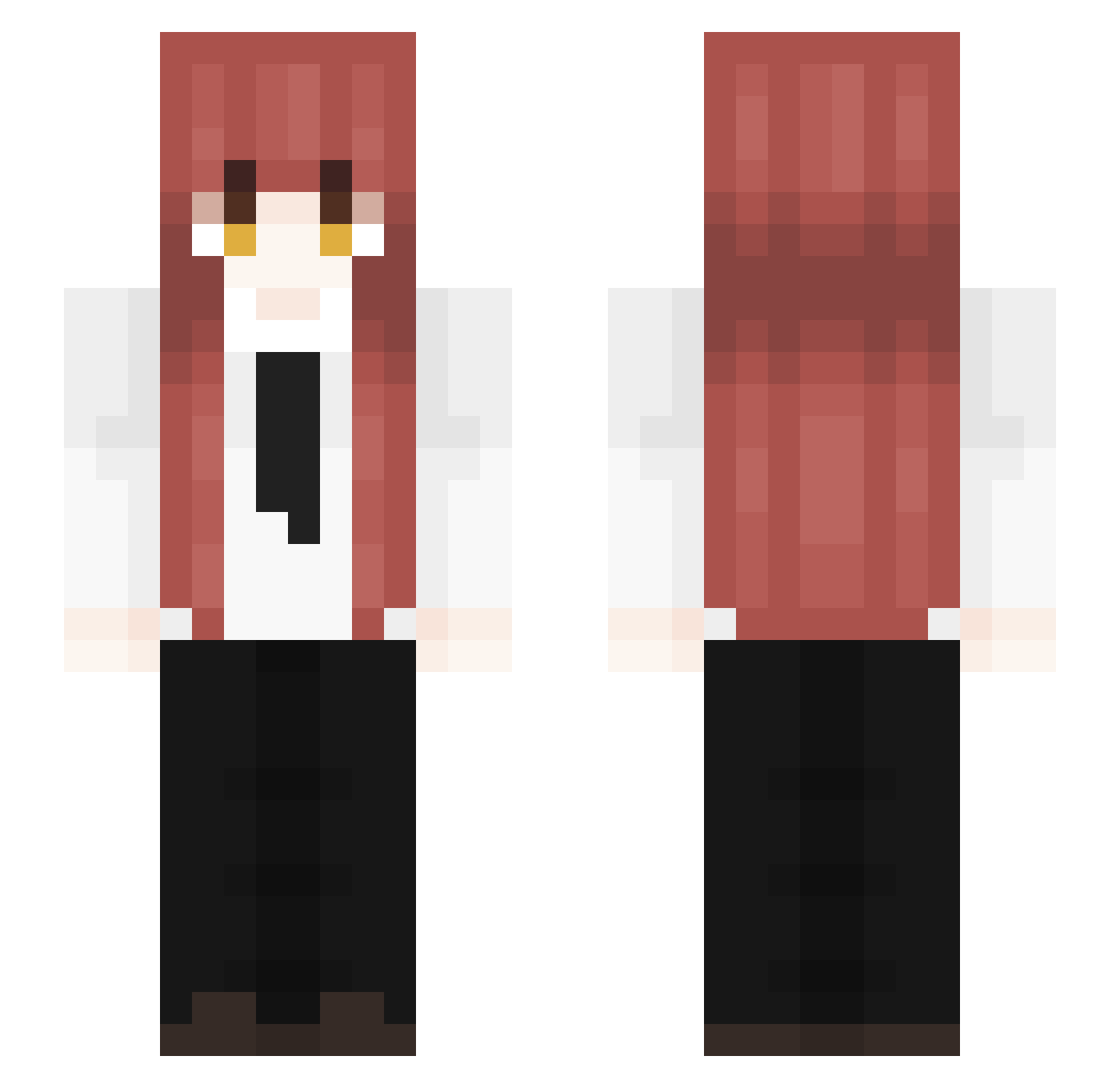 ChrisVan020 Minecraft skin, front and back view