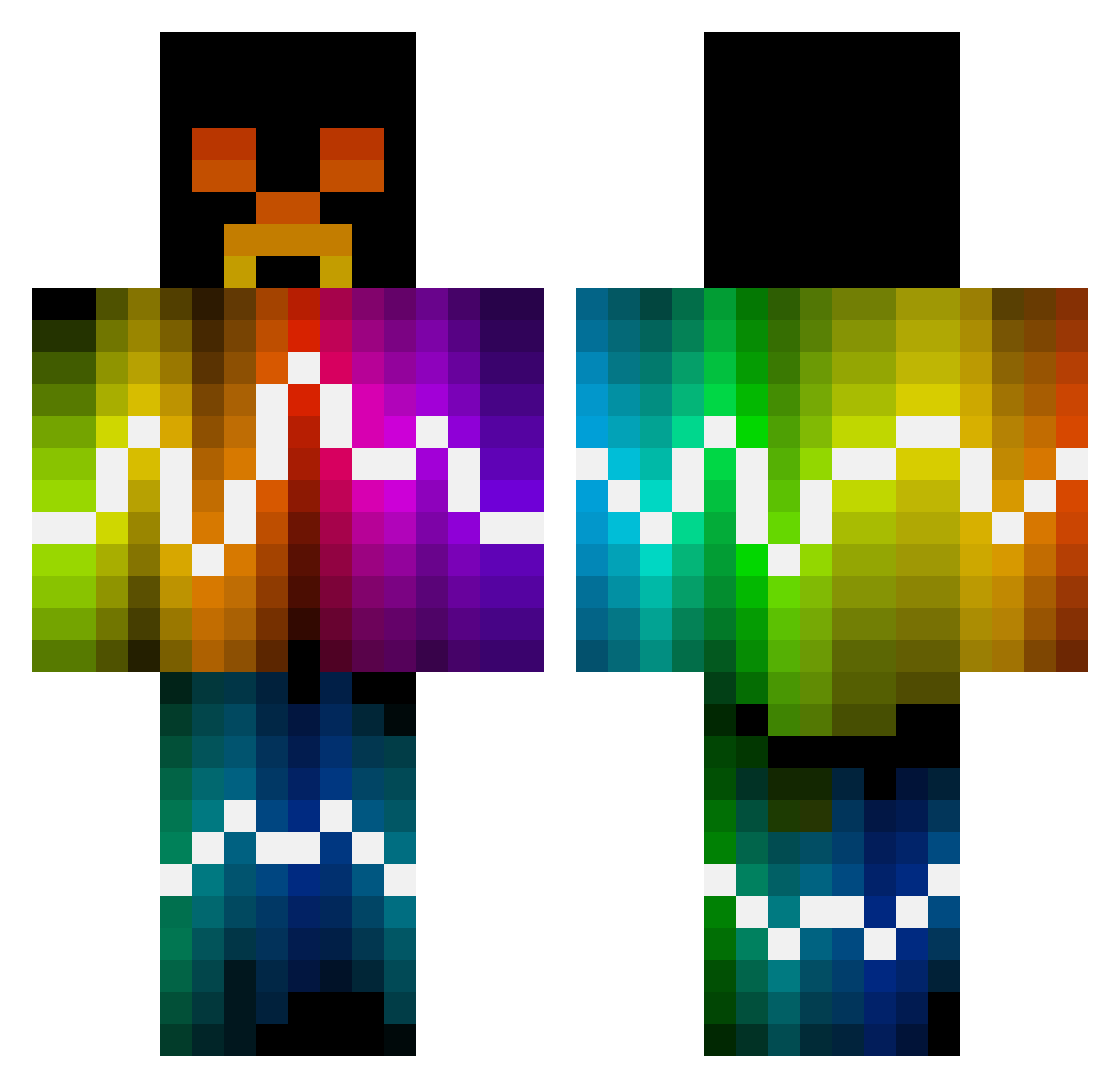 heheboi_96 Minecraft skin, front and back view