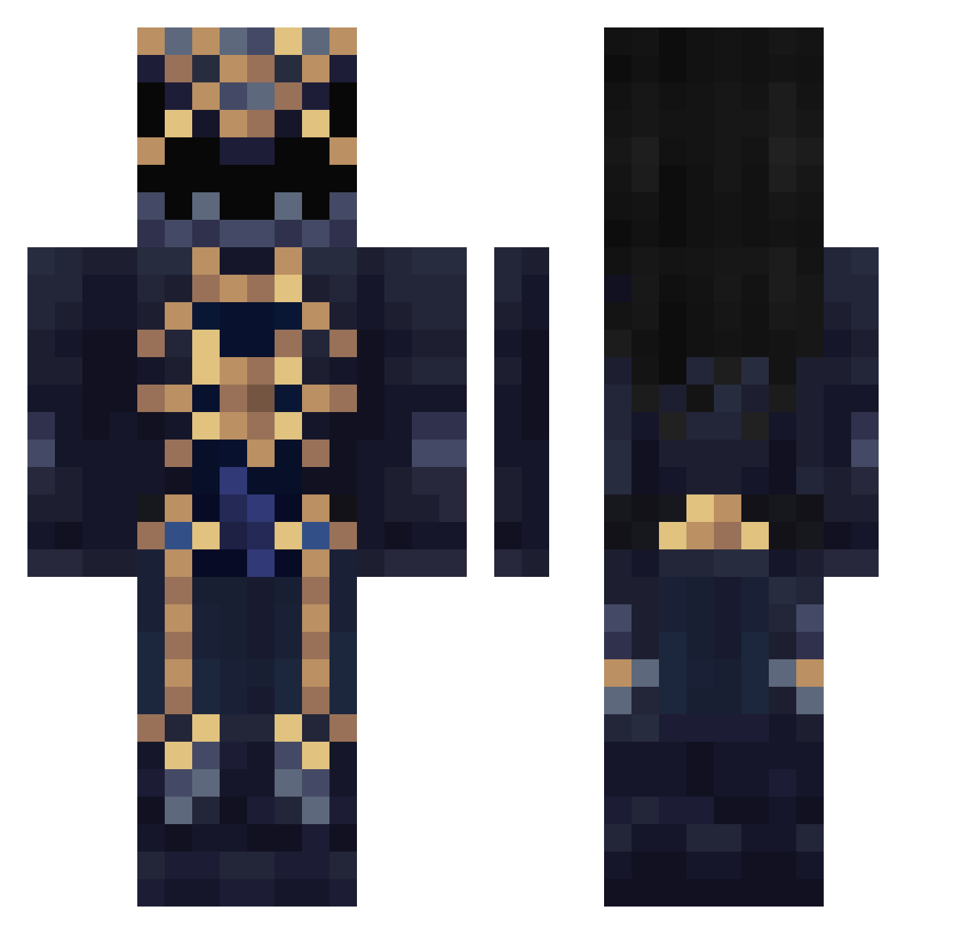 zuany09 Minecraft skin, front and back view