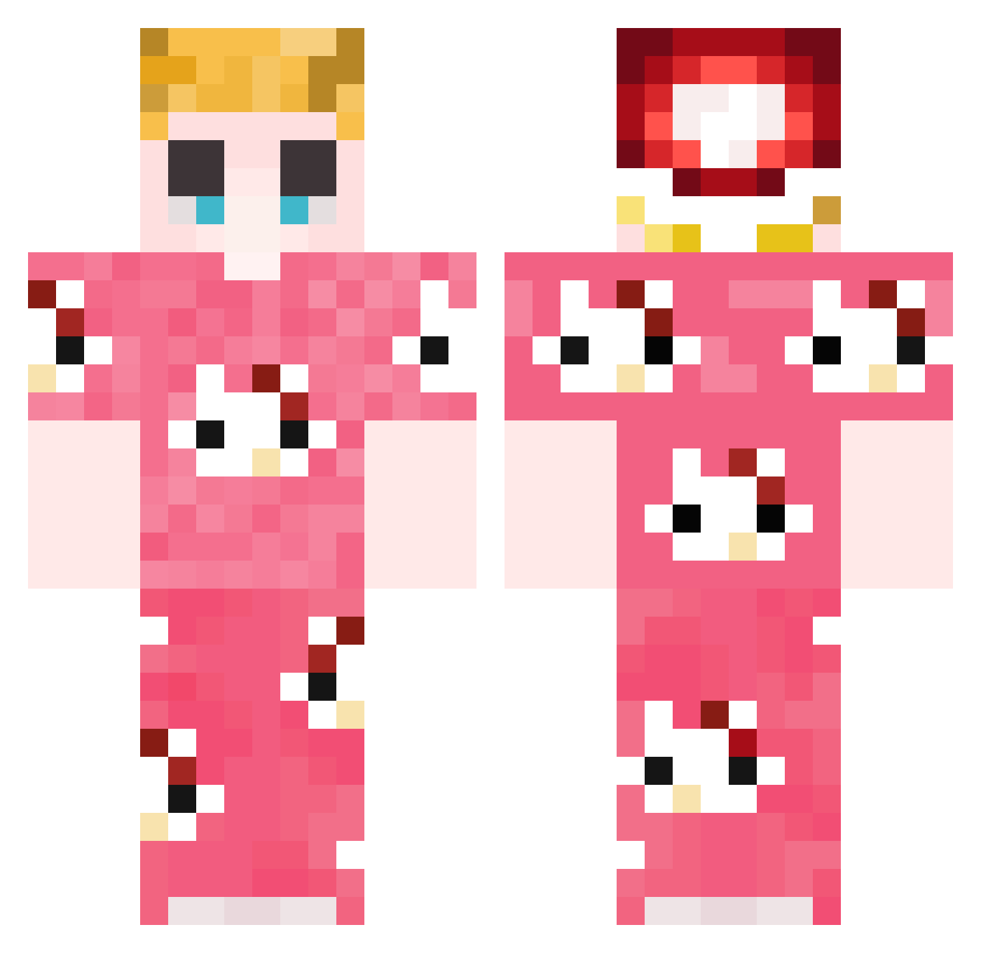 Vincinator8860 Minecraft skin, front and back view