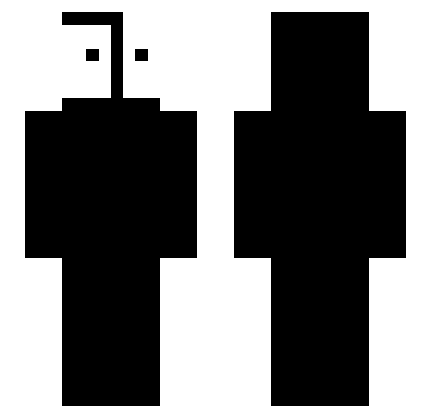 1012398 Minecraft skin, front and back view