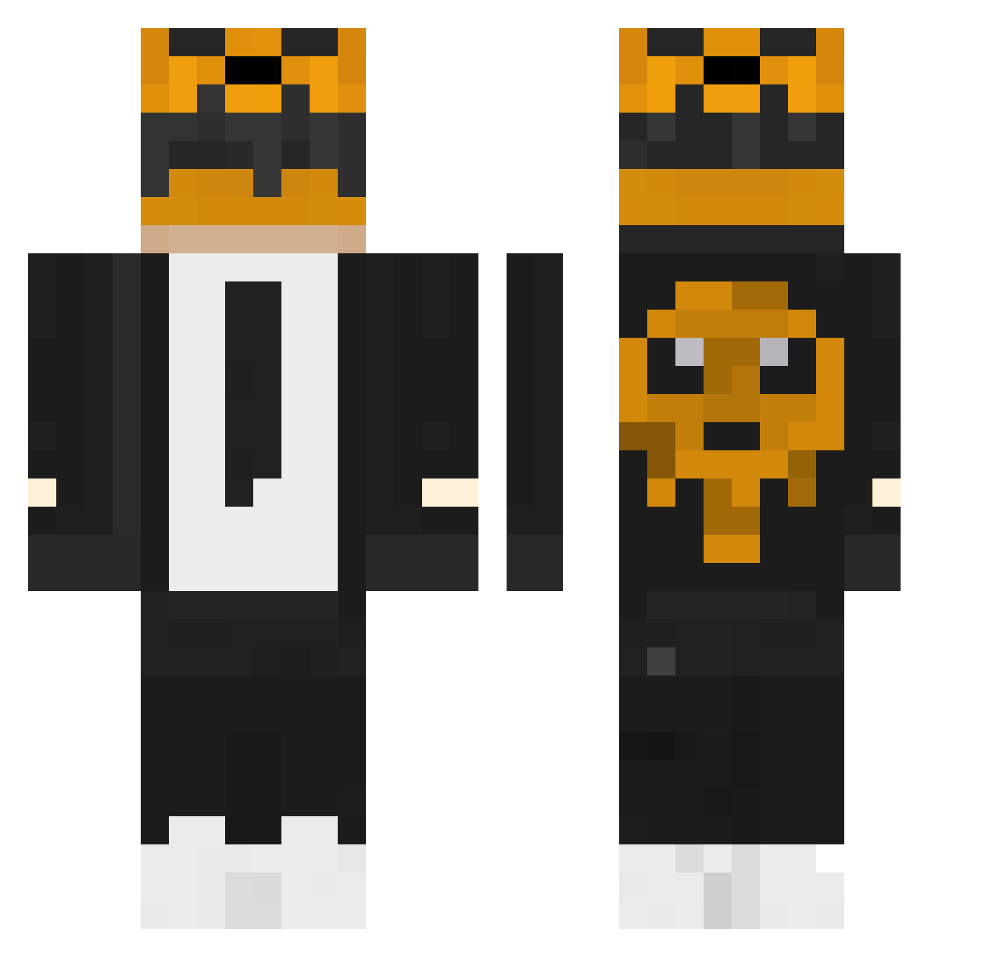 OBS_231509 Minecraft skin, front and back view