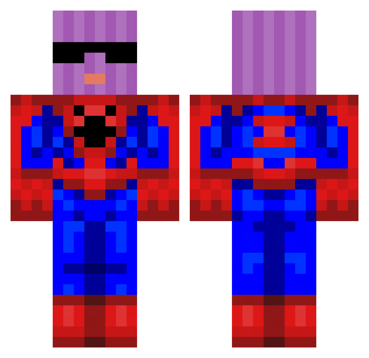TheLeonix__ Minecraft skin, front and back view