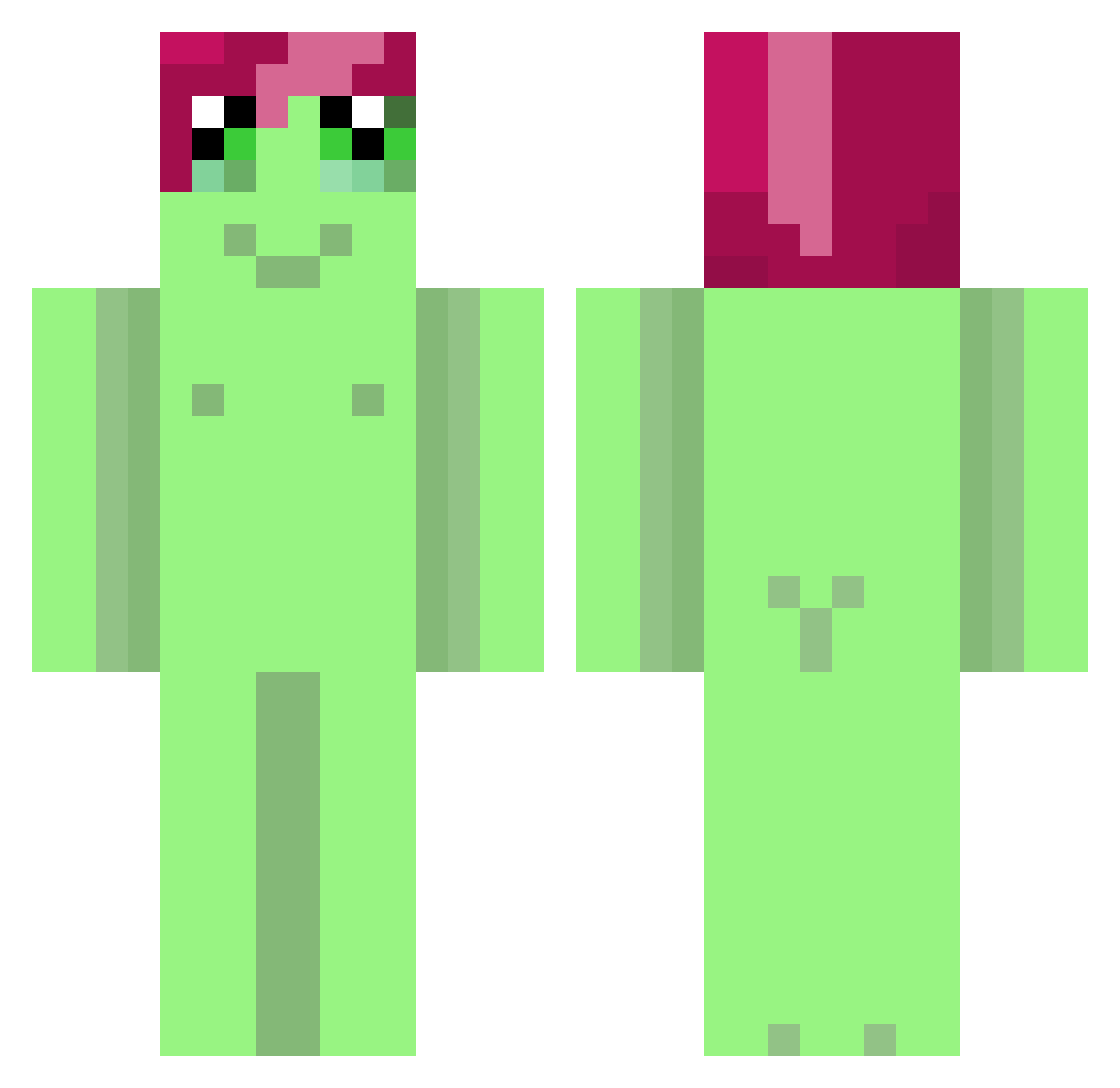 GeritaVosh Minecraft skin, front and back view